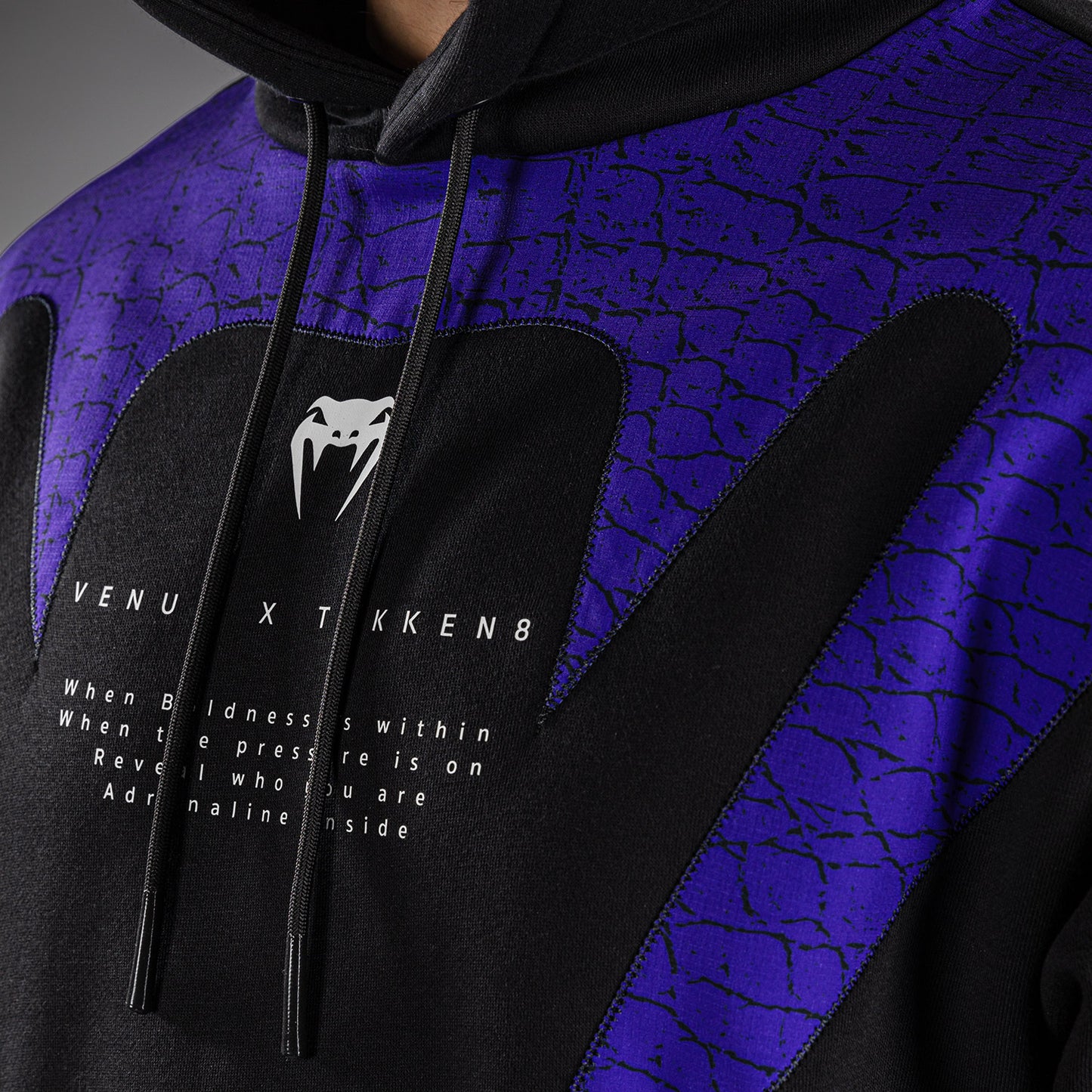 Venum x TEKKEN 8 Hoodie met Rits - Kazuya - Zwart/Paars
