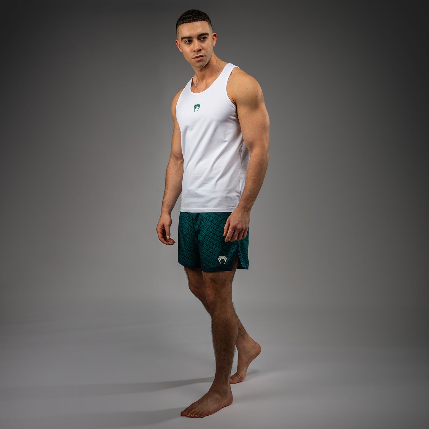 Venum Echo Tank Top - Wit/Emerald Groen