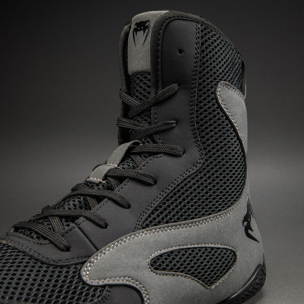 Venum Contender Boksschoenen - Zwart/Grijs
