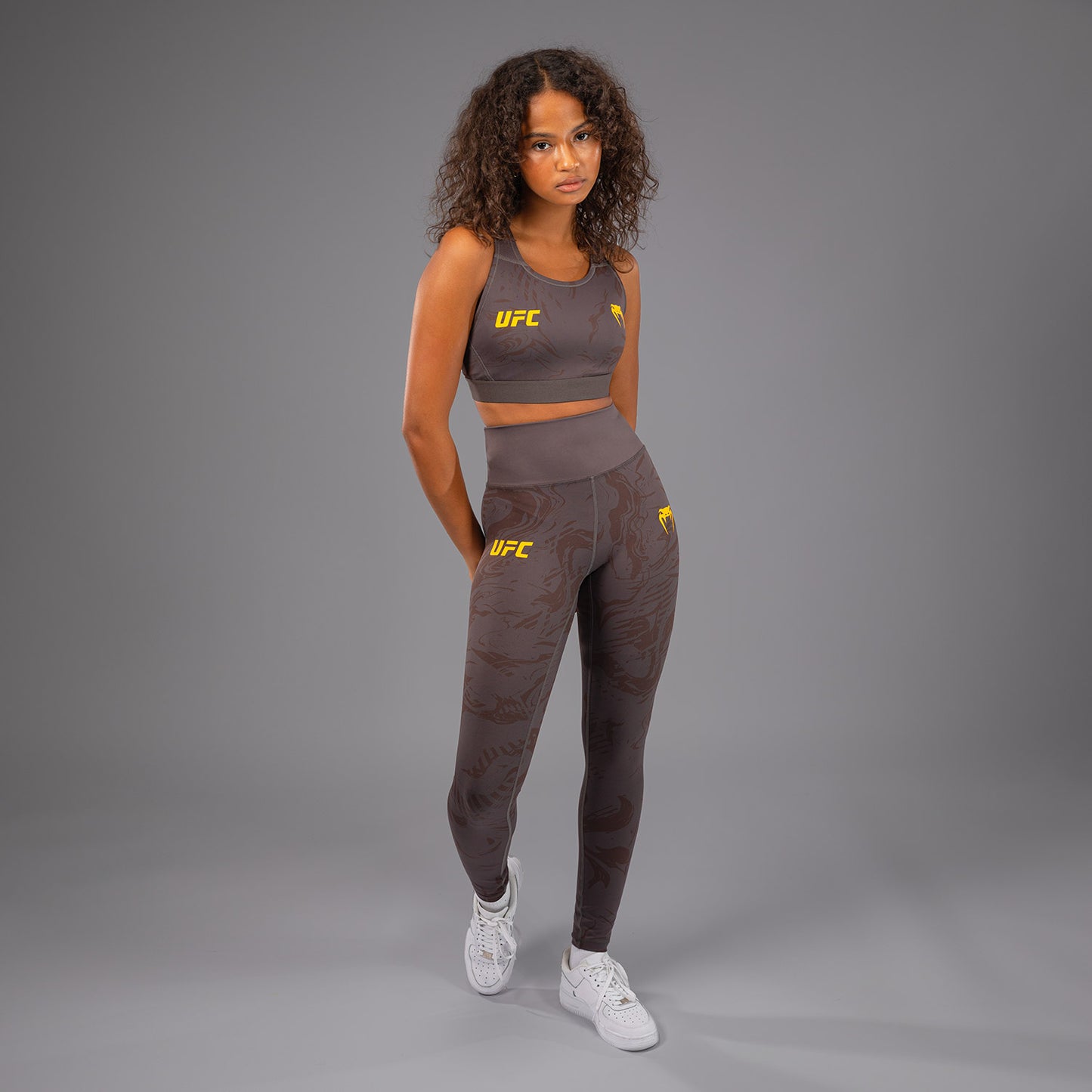UFC Fusion by Venum Fight Week Performance Leggings voor Dames - Earthen Brown