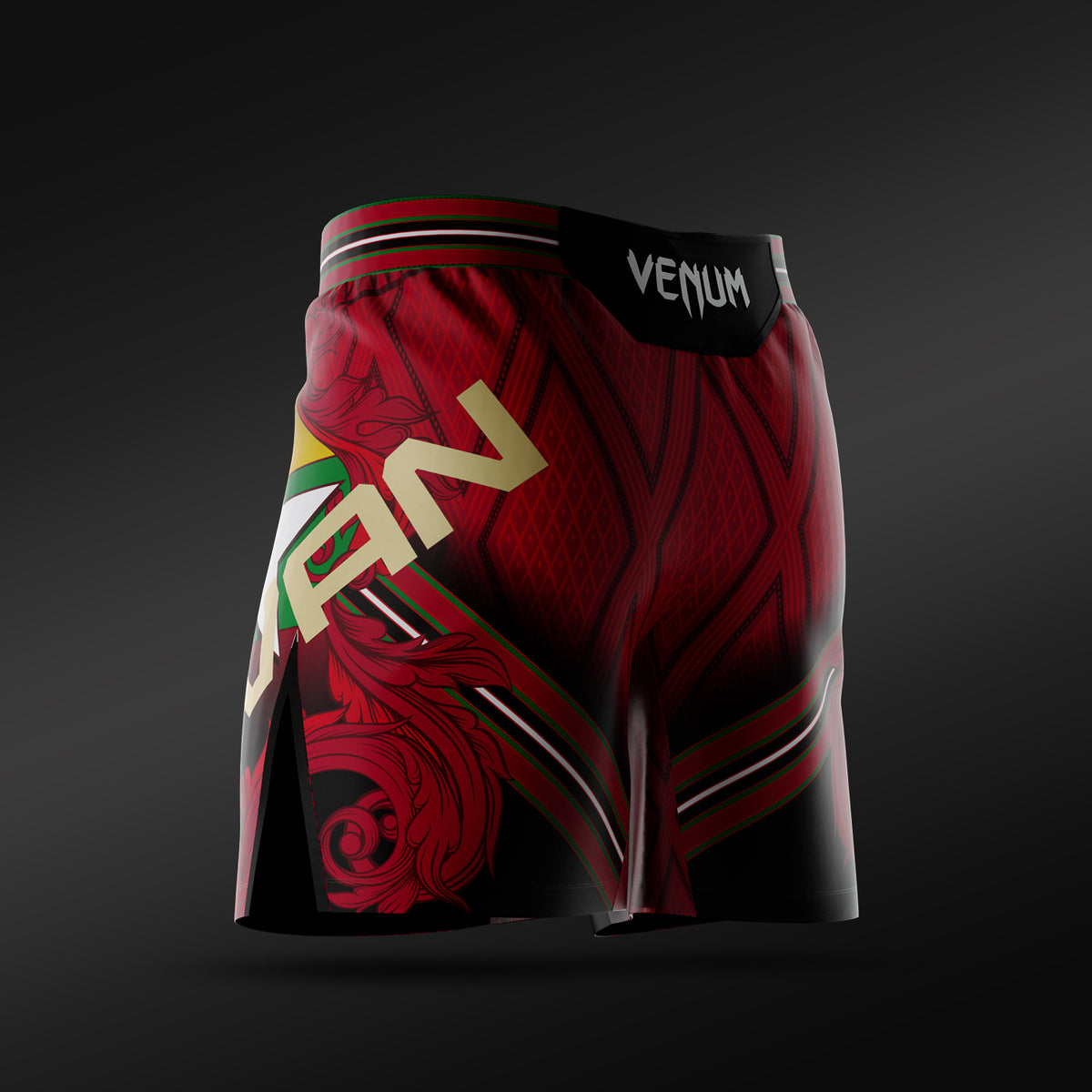 UFC Adrenaline Unrivaled by Venum Fightshort voor heren korte pasvorm Josh Van - Rood