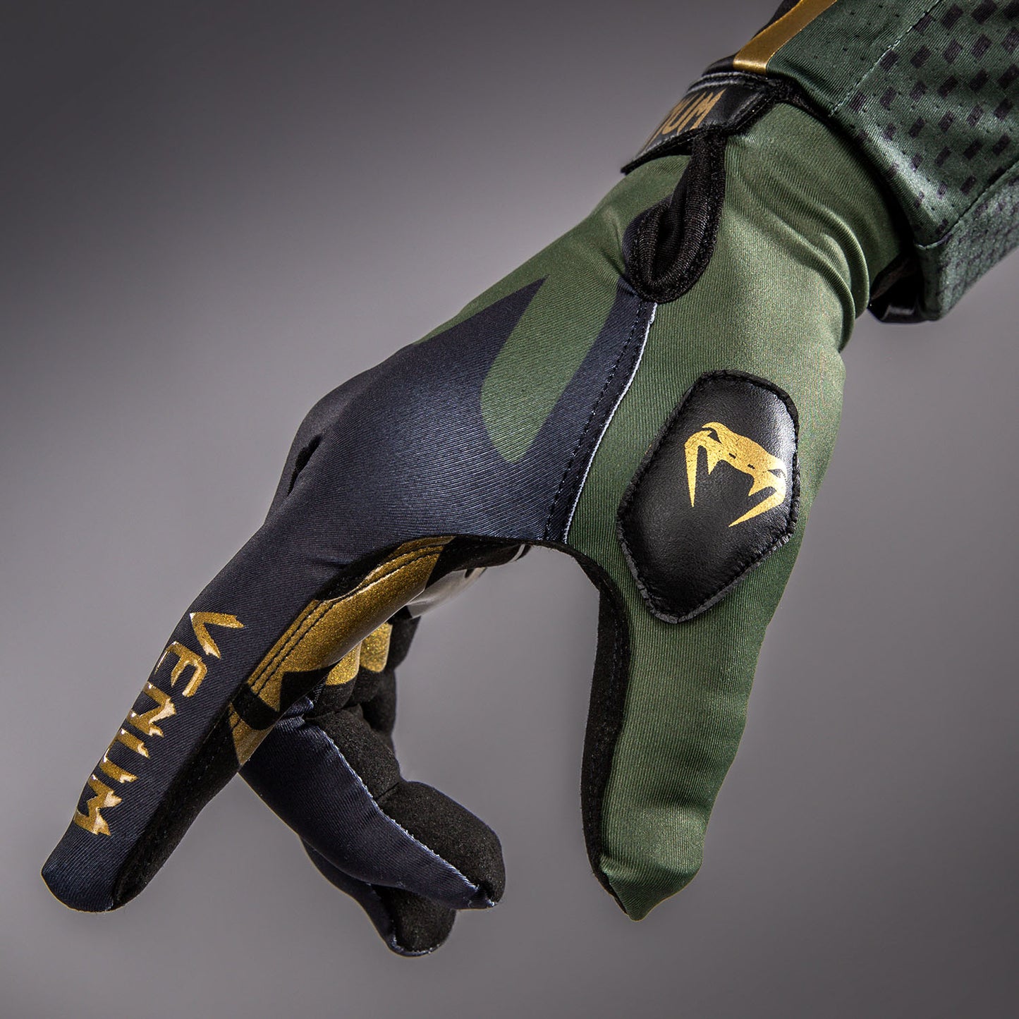 Venum MX Summer Motorsportshandschoenen - Zwart/Groen/Goud