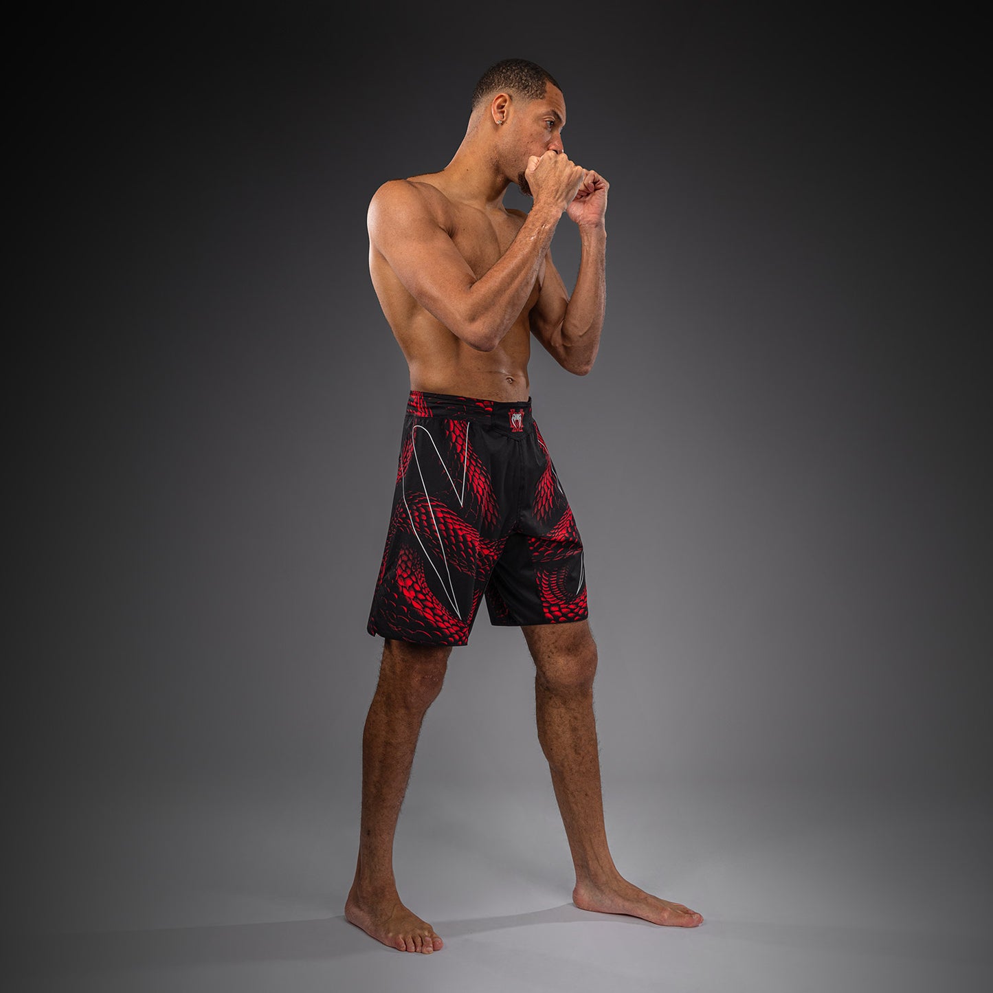 Venum Matupa Fightshorts - Zwart/Rood/Zilver