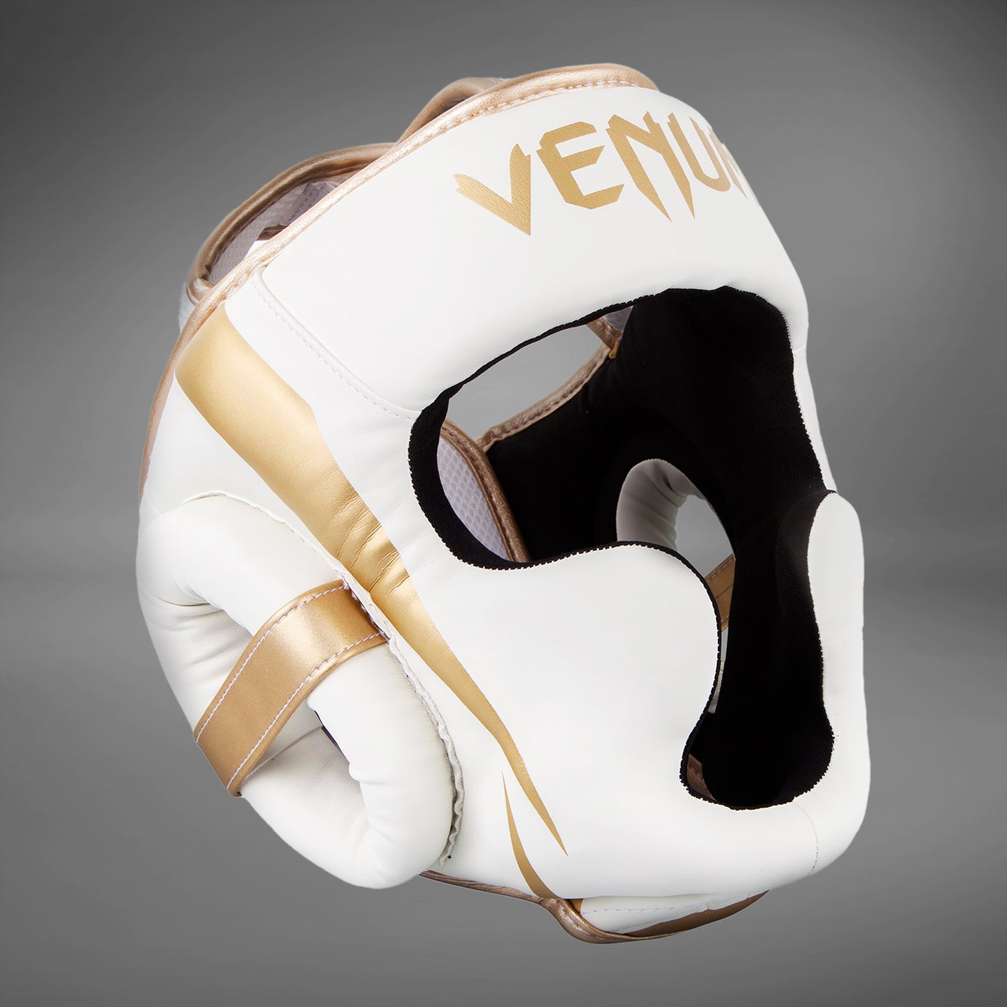 Venum Elite hoofdbeschermer - Wit/Goud