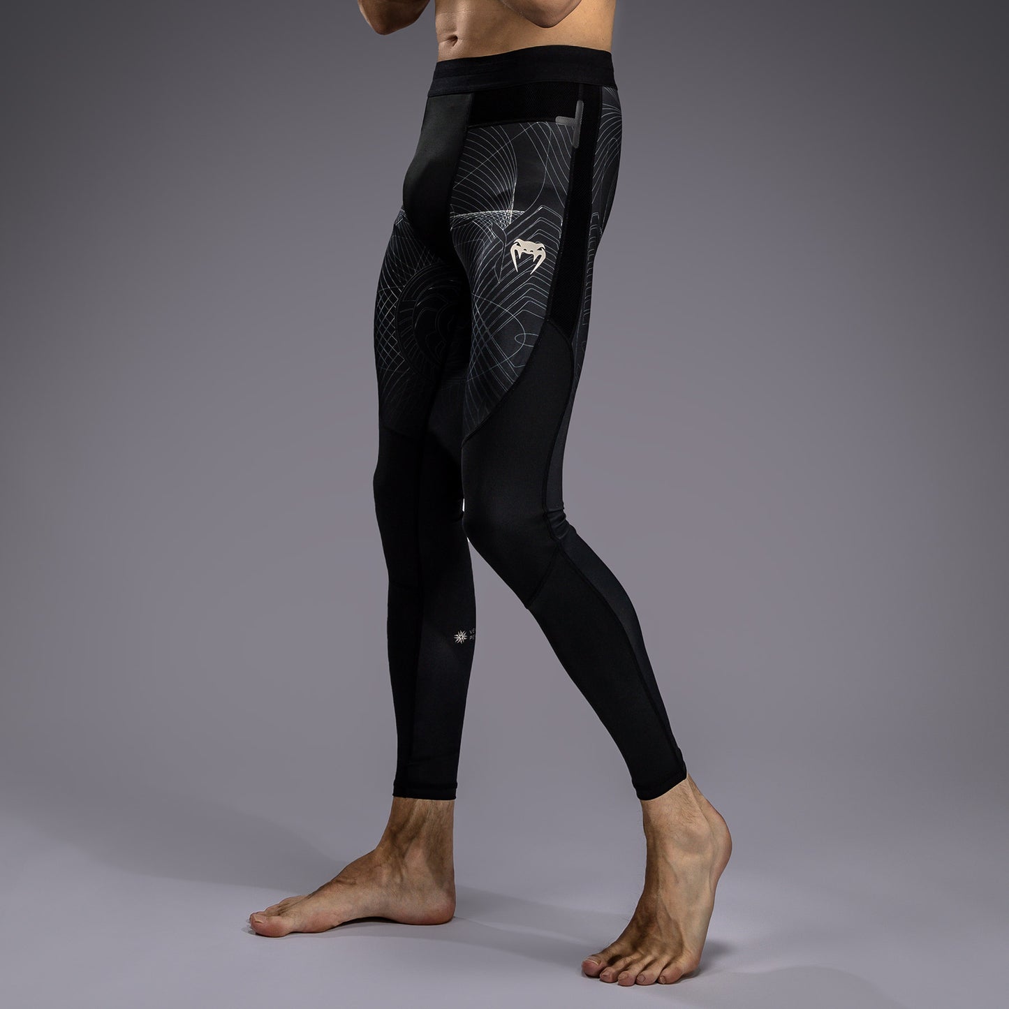 Venum G-Fit Air Compressie Leggings Heren - Diepzwart / Woestijnzand