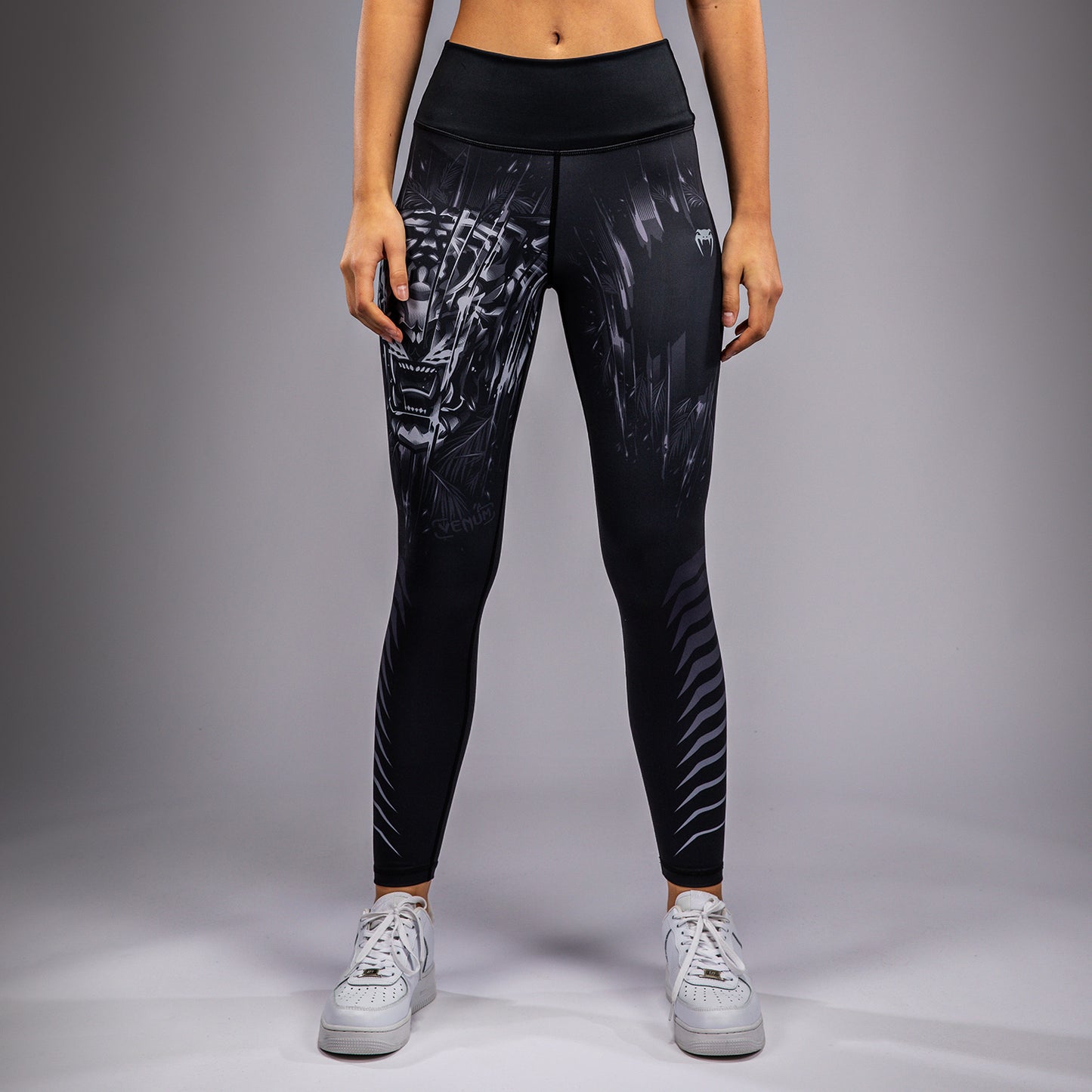 Venum Tiger Leggings Dames - Zwart / Zilver