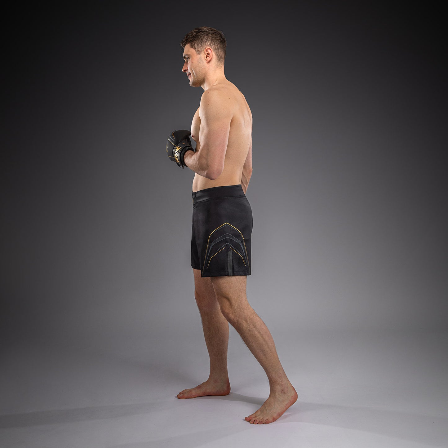 Venum Streamline Fightshorts – Zwart/Goud