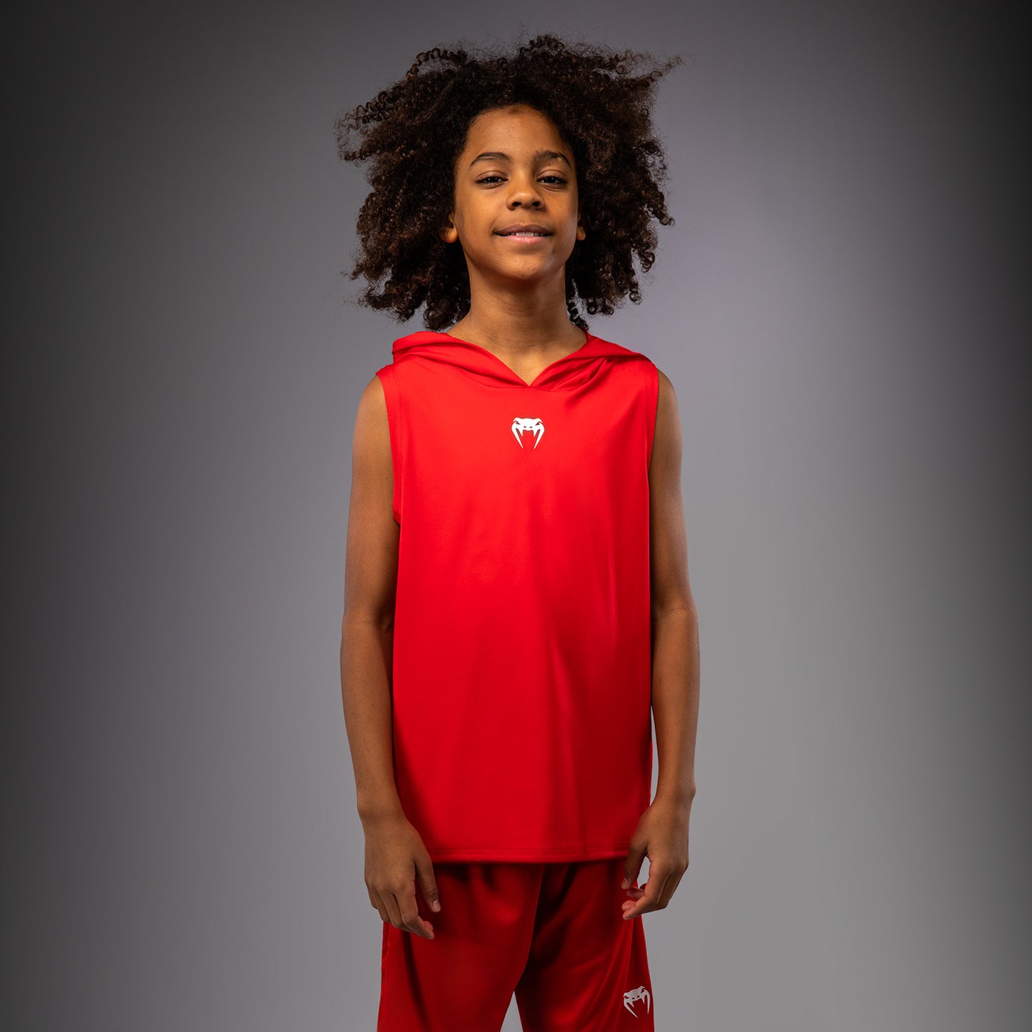 Venum Elite Mouwloos Dry Tech Hoodie voor kinderen - Rood