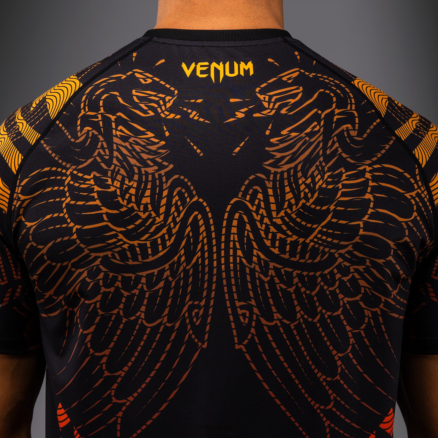 Venum Quetzal Fury Dry-Tech T-shirt - Zwart/Fury Rood/Tangerine