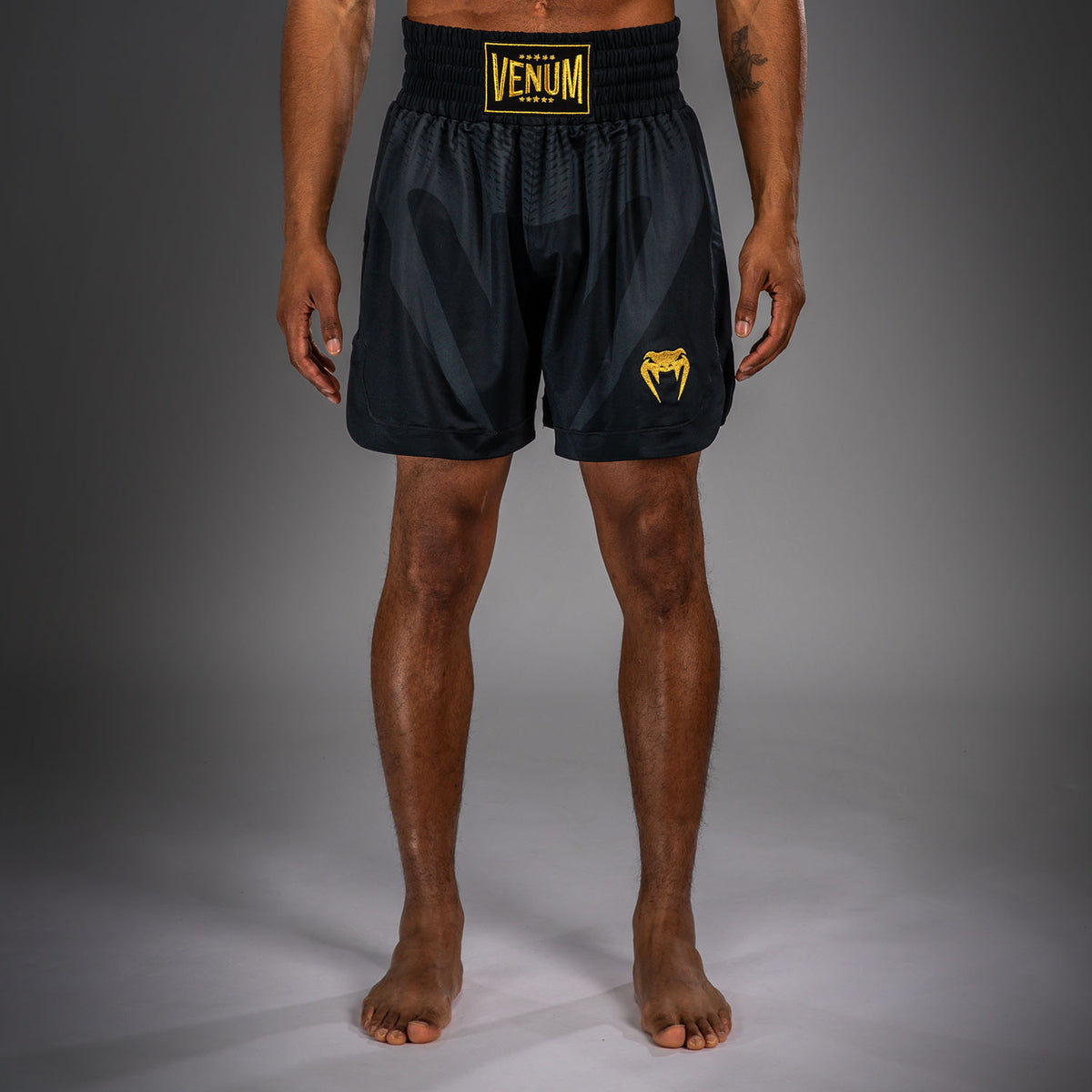 Venum Attack Boksshort - Zwart/Goud
