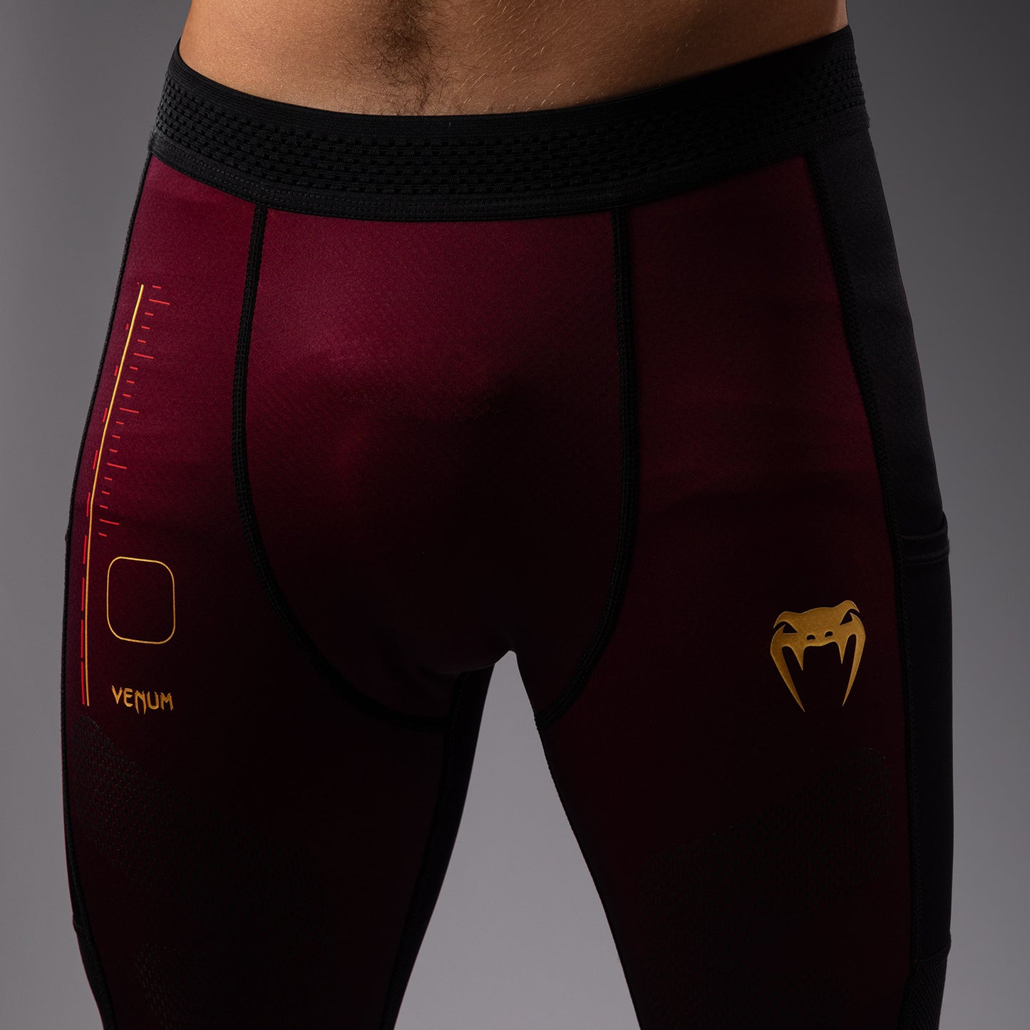 Venum Tactical XT Spats - Zwart / Bourgondië / Goud