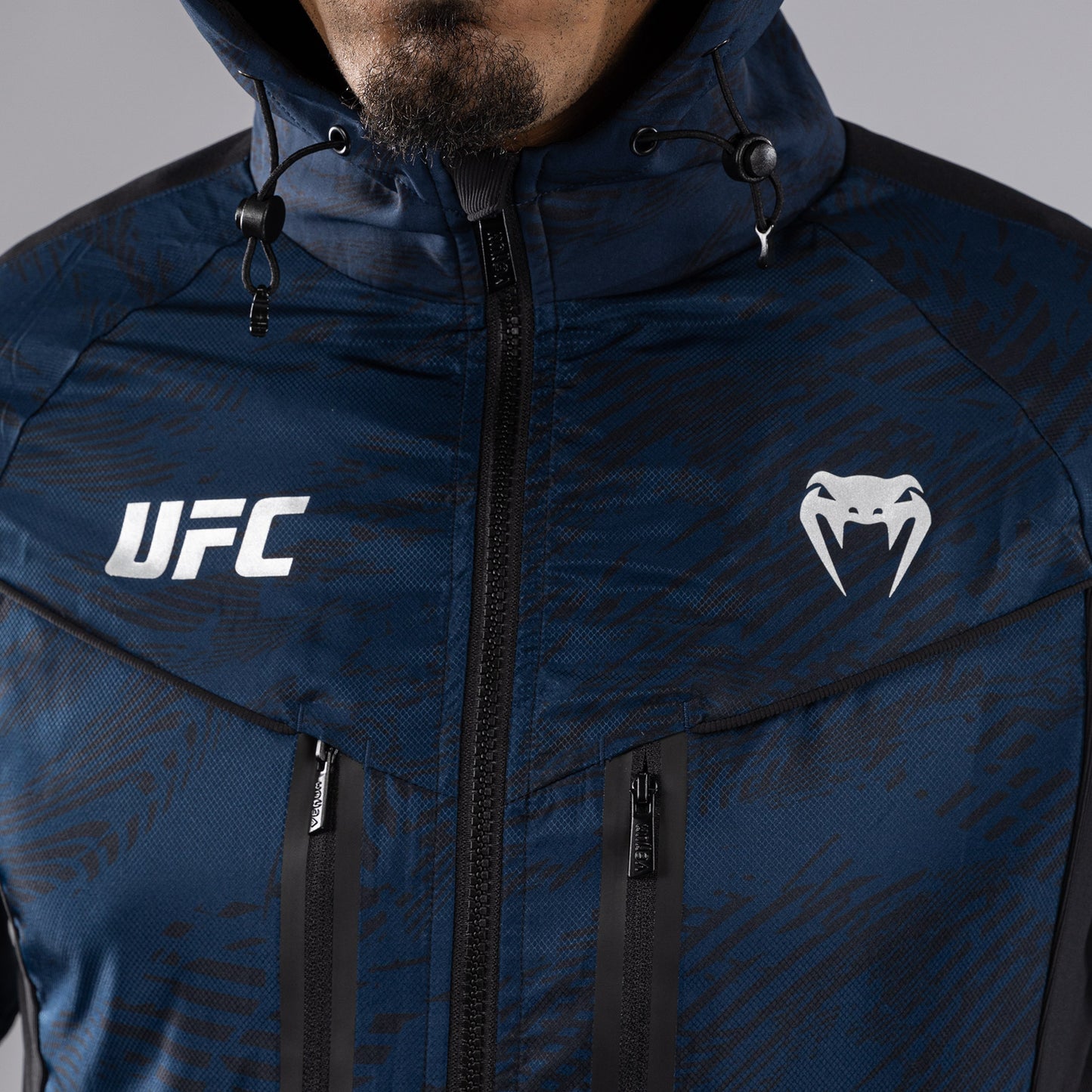 UFC Fusion by Venum Fight Week Zip-Hoodie voor Heren - Oceaanblauw