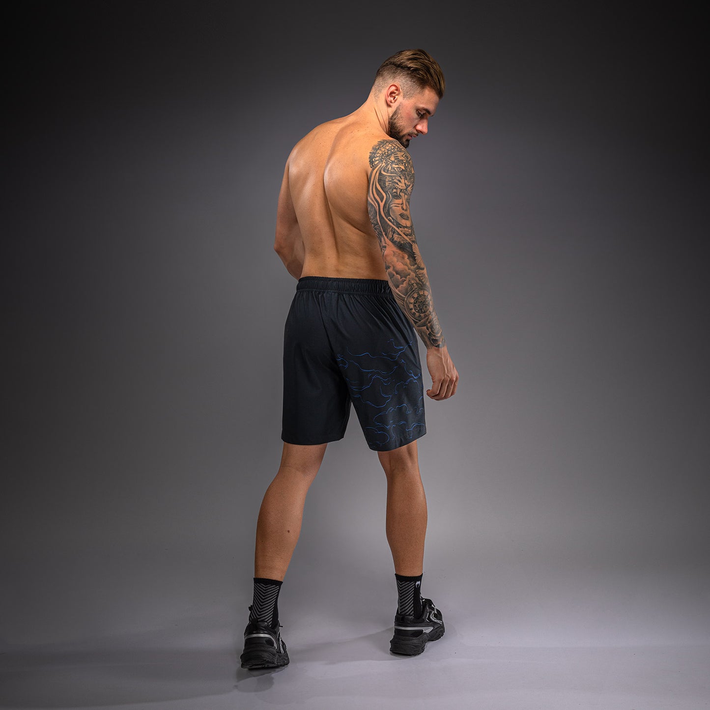 Venum Thunder Dragon Trainingsshorts – Zwart/Koningsblauw