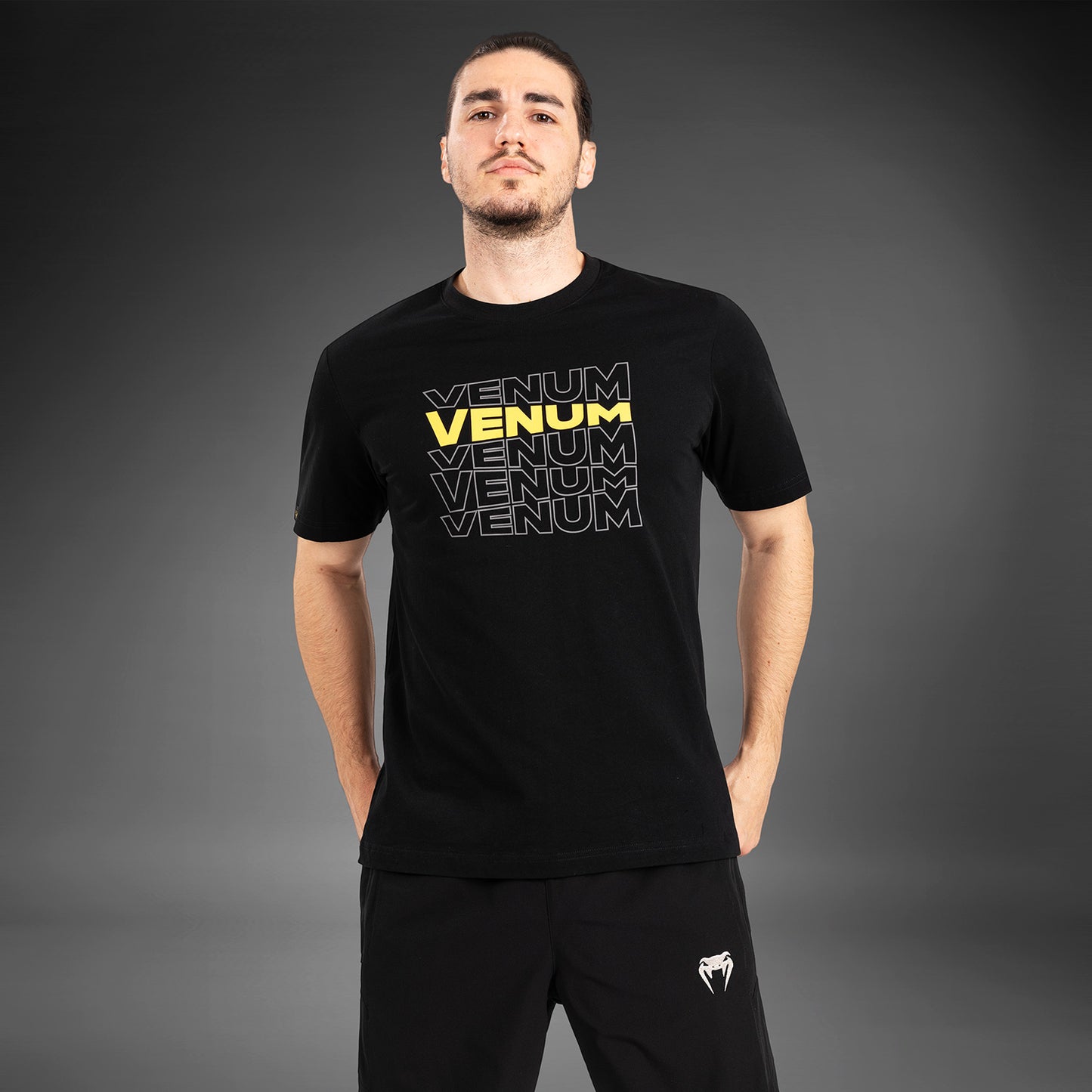 Venum Vertigo Heren-T-shirt Korte Mouw - Zwart/Geel