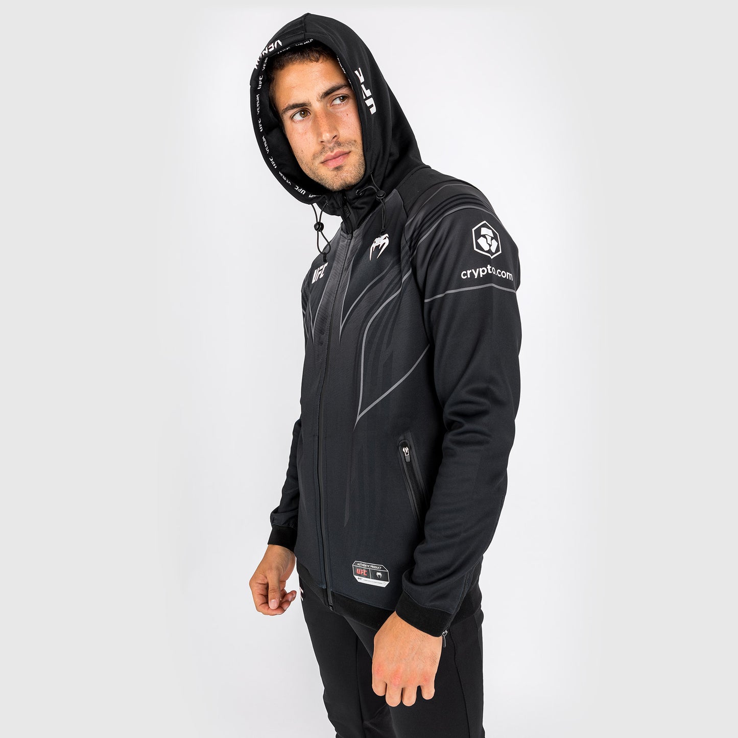UFC Venum Authentic Fight Night 2.0 Heren Walkout Hoodie - Zwart