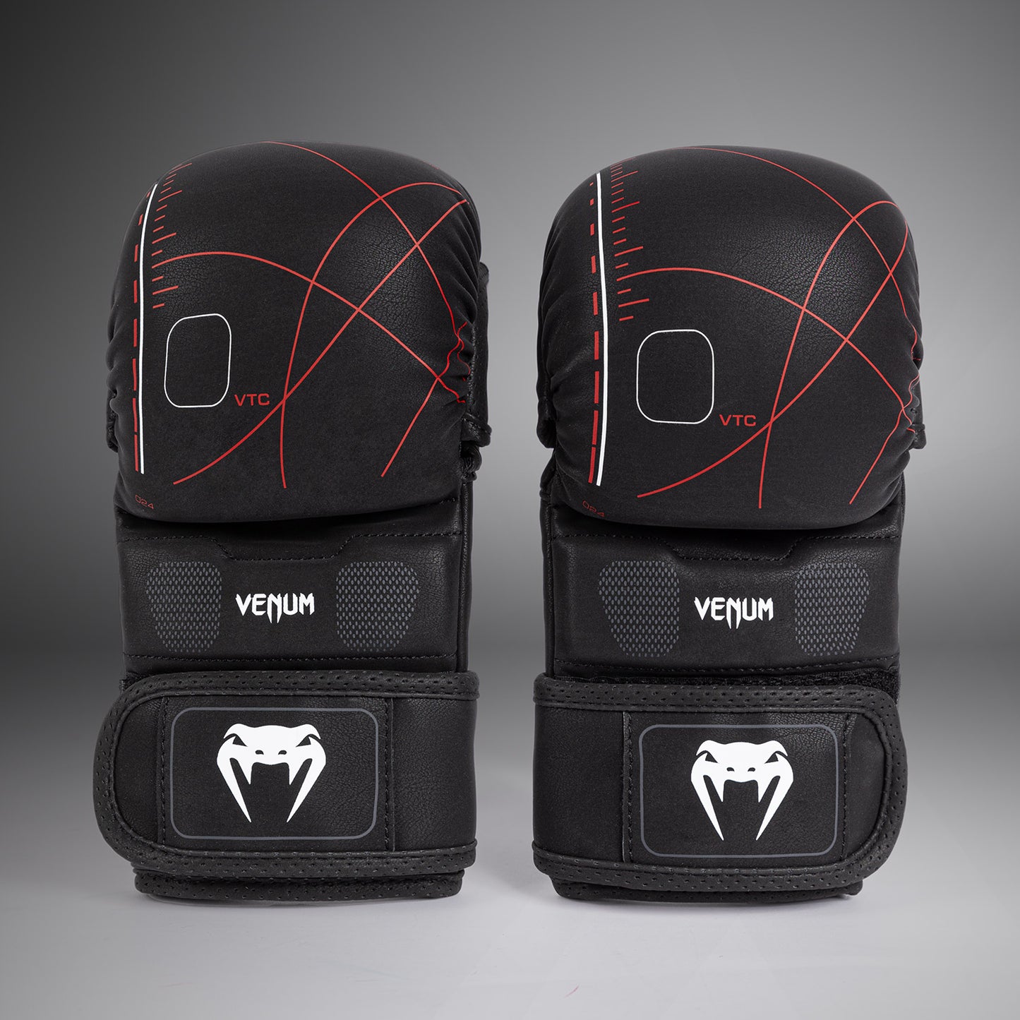 Venum Tactical XT MMA Sparring Handschoenen - Zwart/Vuurrood