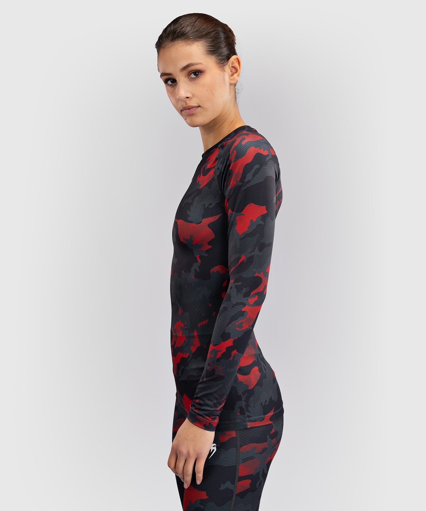 Venum x Sophia Rose Urban Red Camo Dames Lange Mouwen Rashguard