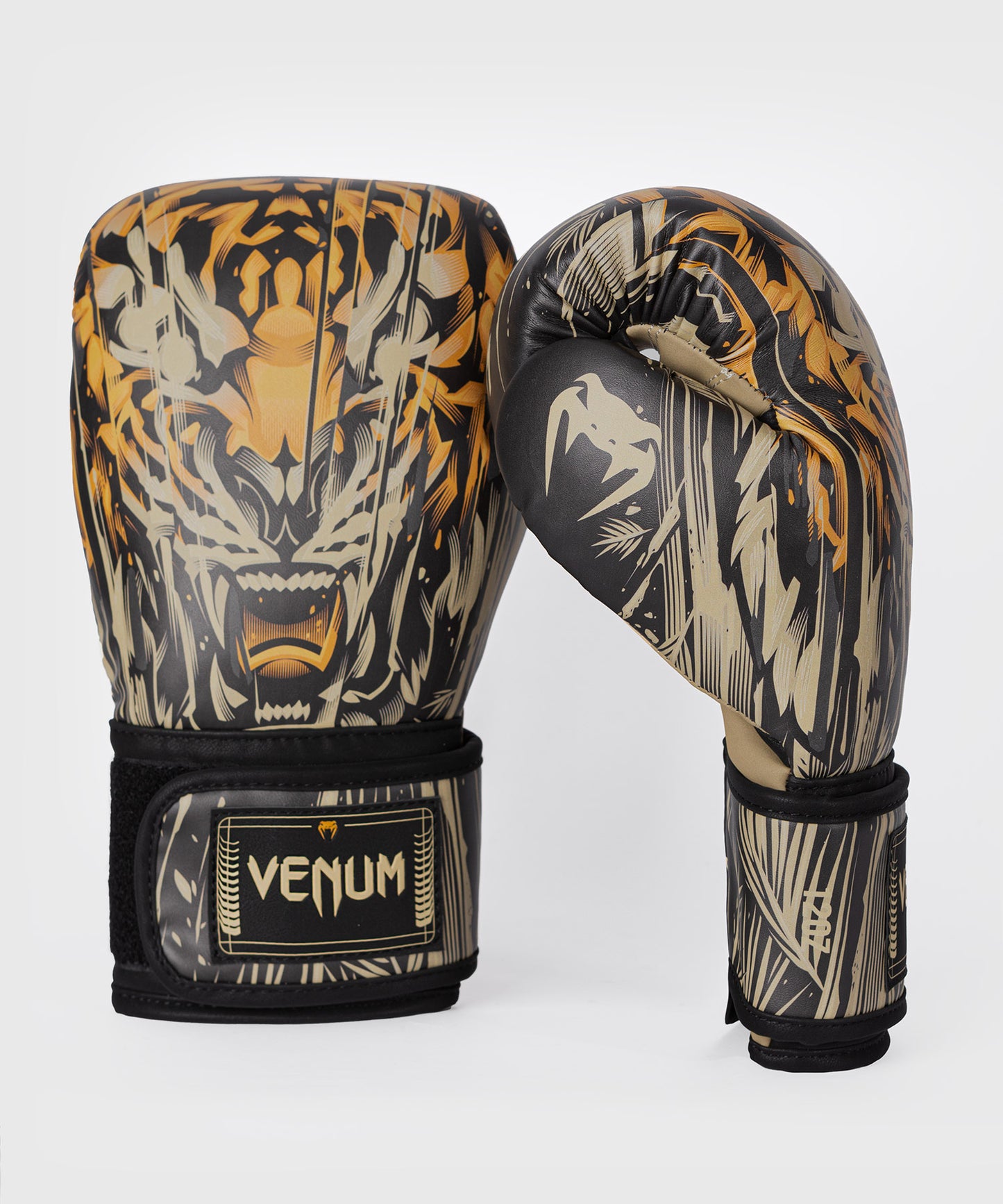 Venum Tiger Bokshandschoenen - Zwart / Neon Oranje