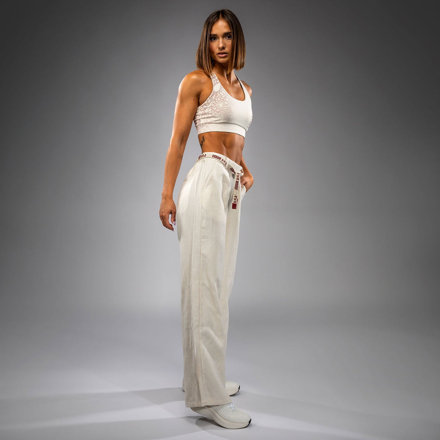 Venum Serpenti Dames Broek – Ivoor/Bordeaux