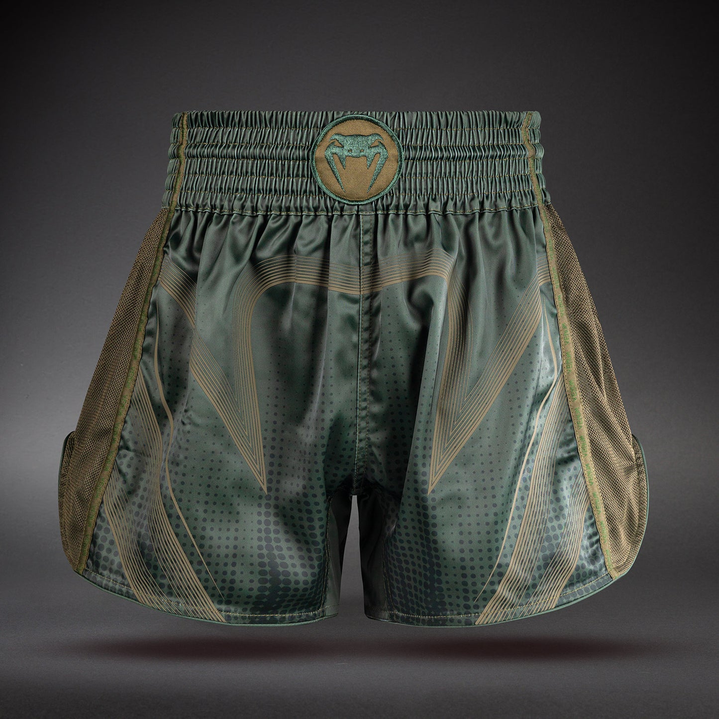 Venum Stealth Muay Thai Short – Kaki/Donkergroen