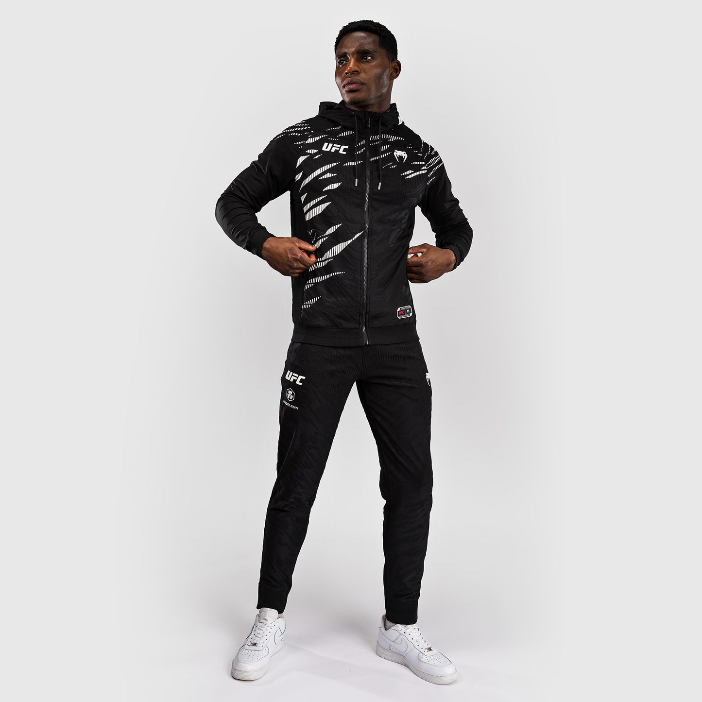 UFC Fusion by Venum Personalized Authentic Fight Night Hoodie voor Heren - Zwart