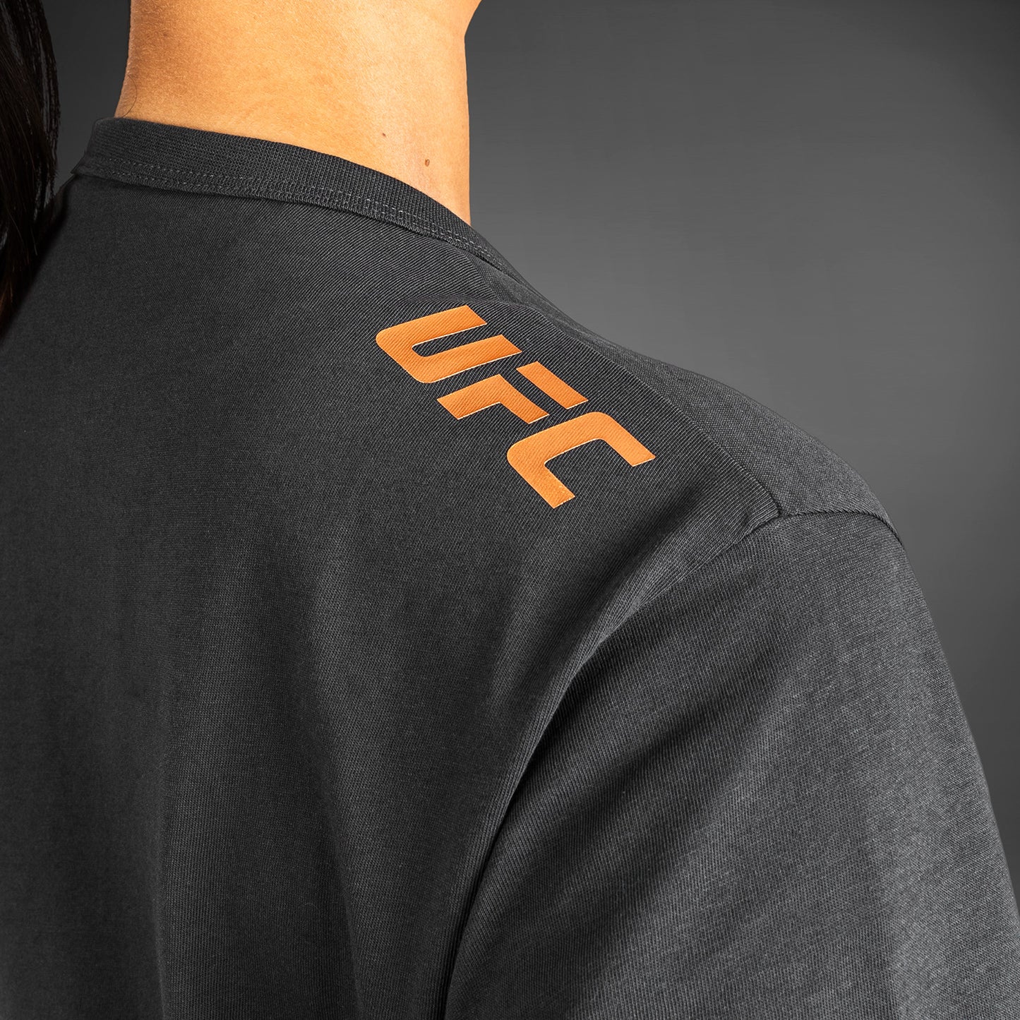 UFC Adrenaline By Venum Fight Week Katoenen Vrouwen T-Shirt Met Korte Mouwen  - Charcoal Grey