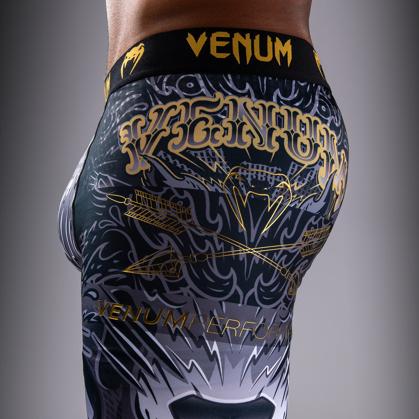 Venum Wolf Atak Spats – Zwart/Grijs