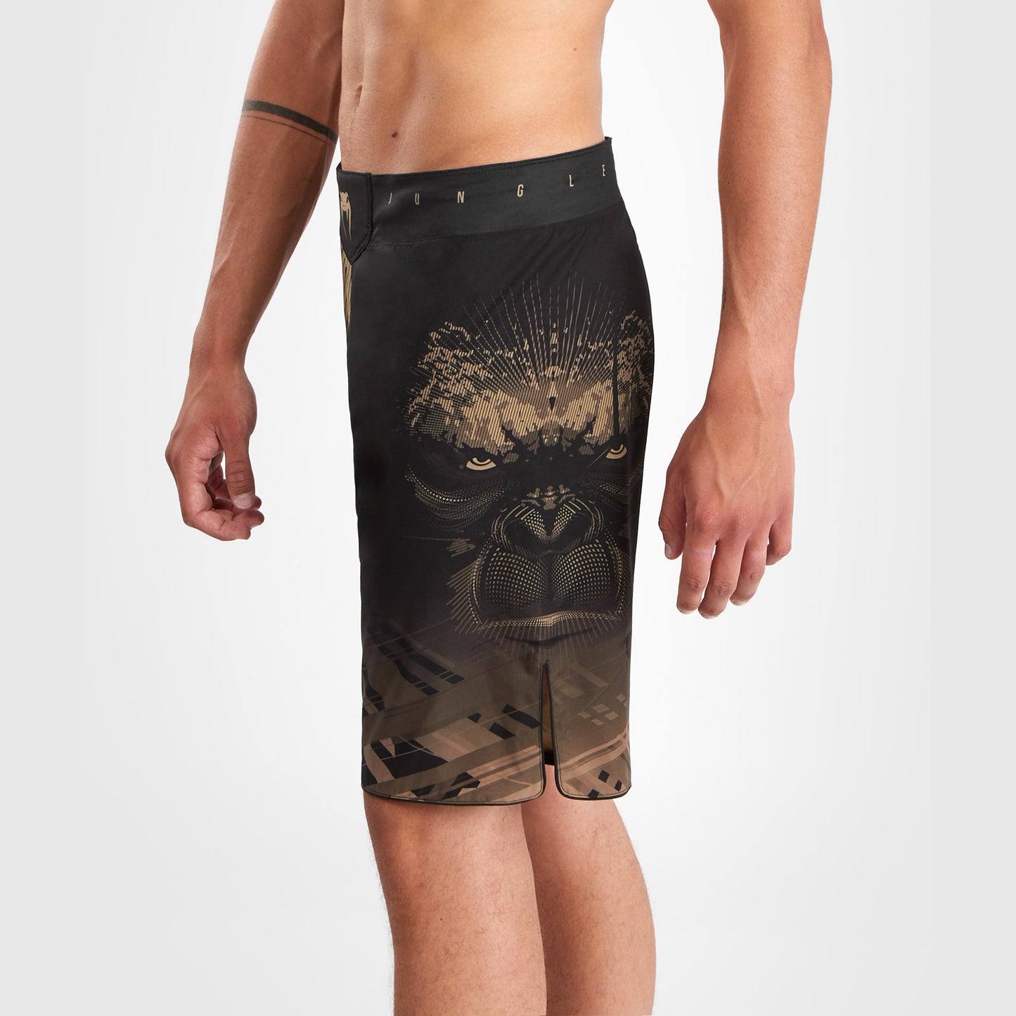 Venum Gorilla Jungle Fightshort - Zwart/Zand
