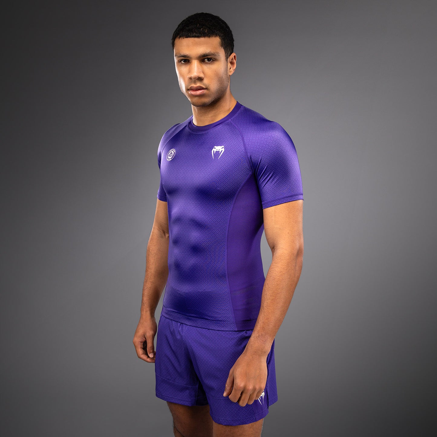 Venum x Roger Gracie Academy Rashguard met korte mouwen - Paars