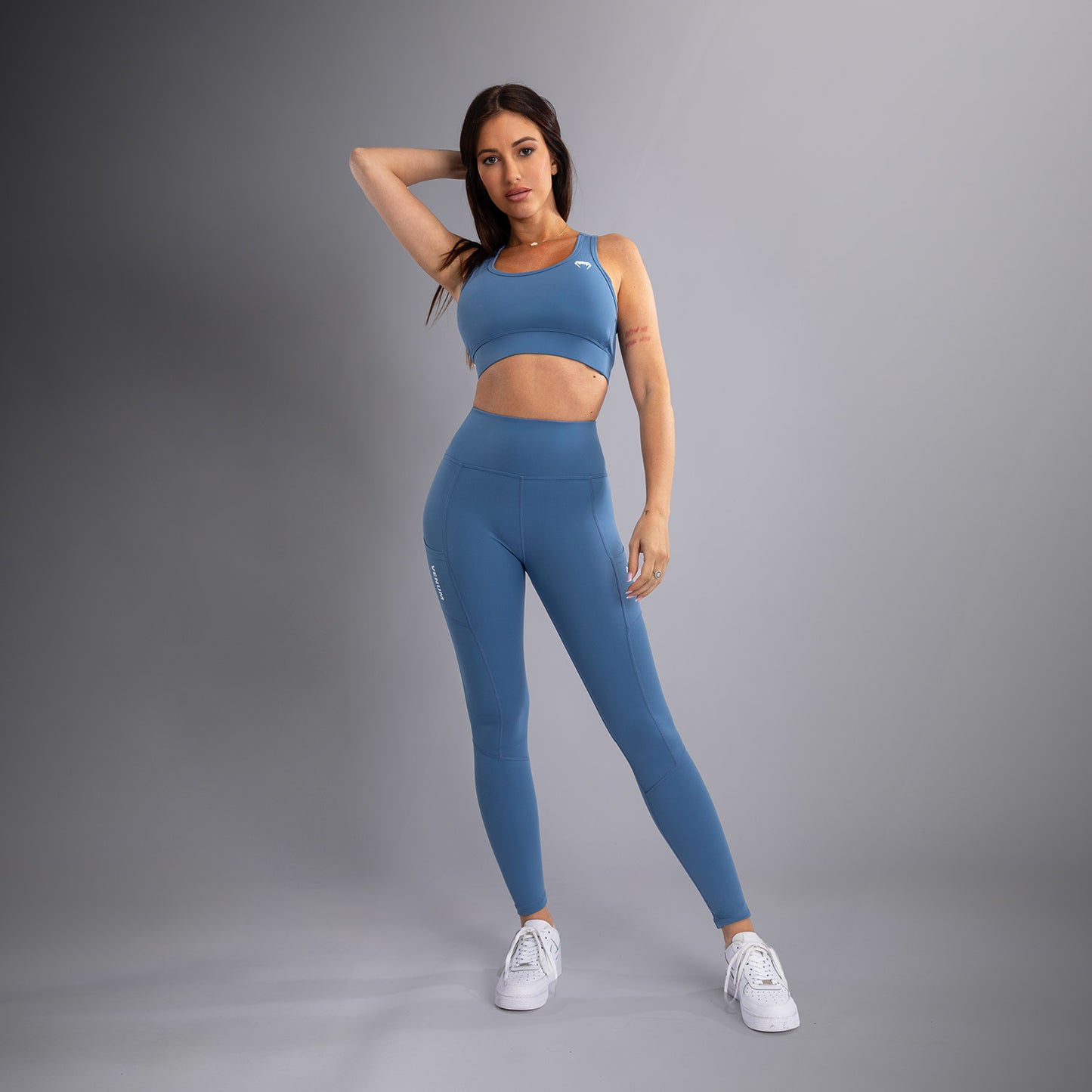 Venum Essential Performance Leggings Dames - Stormblauw