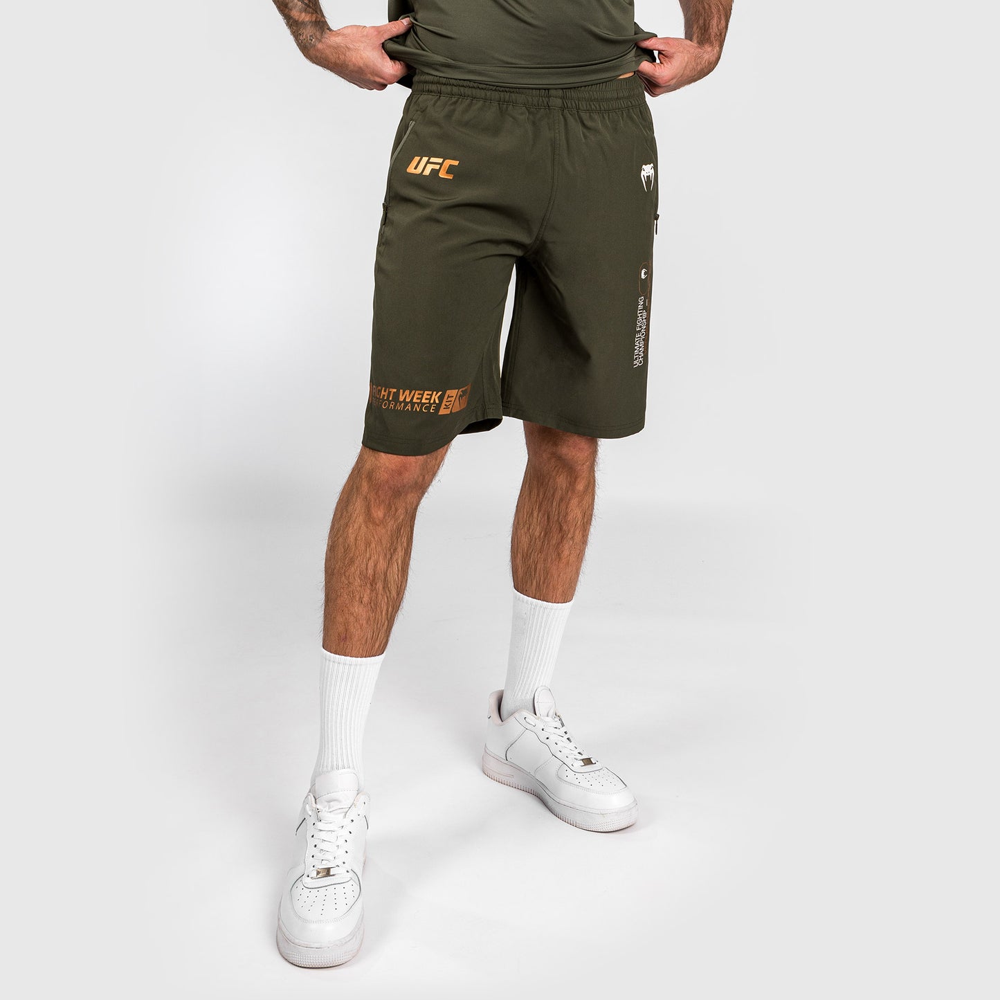 UFC Adrenaline by Venum Fight Week Performance Herenshort - Khaki/Brons