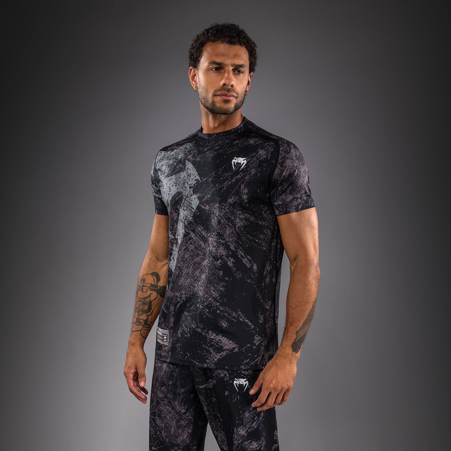 Venum Rage & Workout Dry Tech T-shirt - Zwart/Grijs