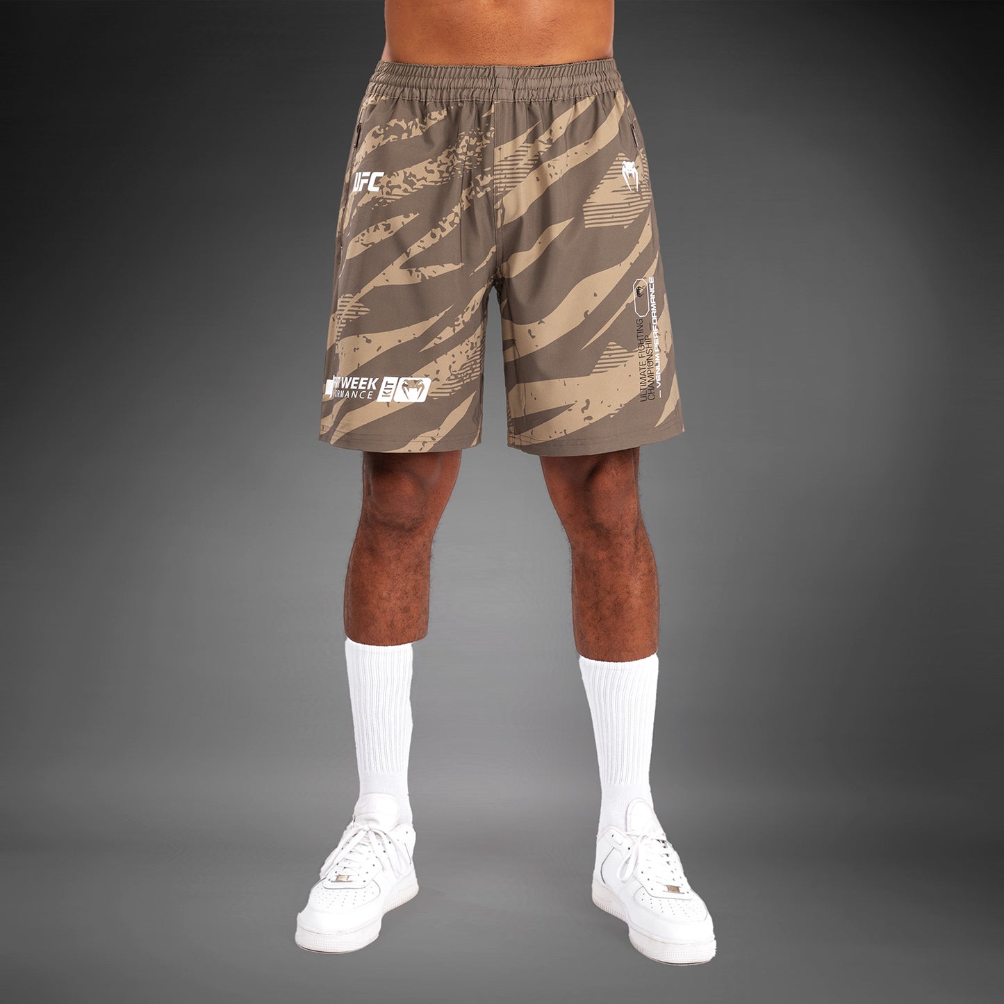 UFC Adrenaline By Venum Fight Week Performance Shorts Voor Mannen - Desert Camo