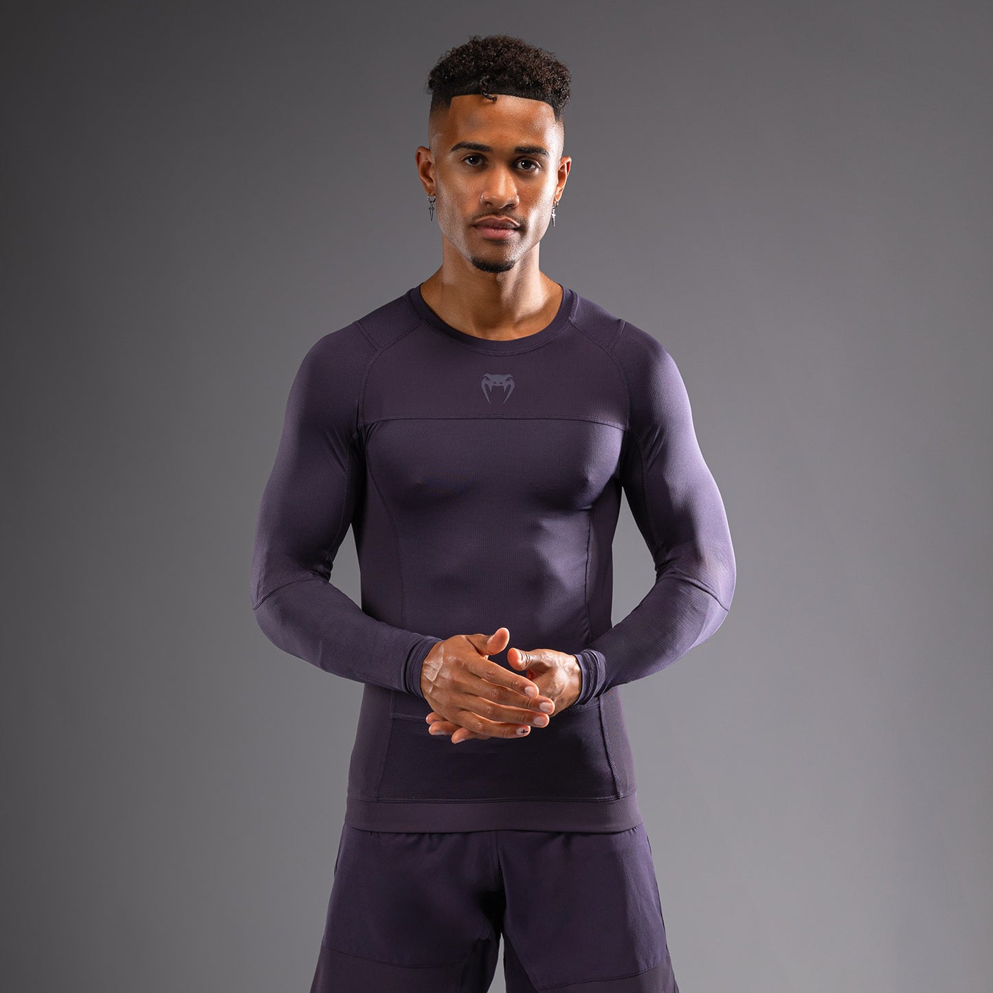 Venum G-Fit Air Lange Mouw Rashguard Heren - Donkerpaars
