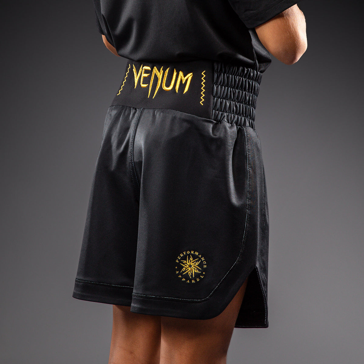 Venum Attack Boksshort voor kinderen - Zwart/Goud