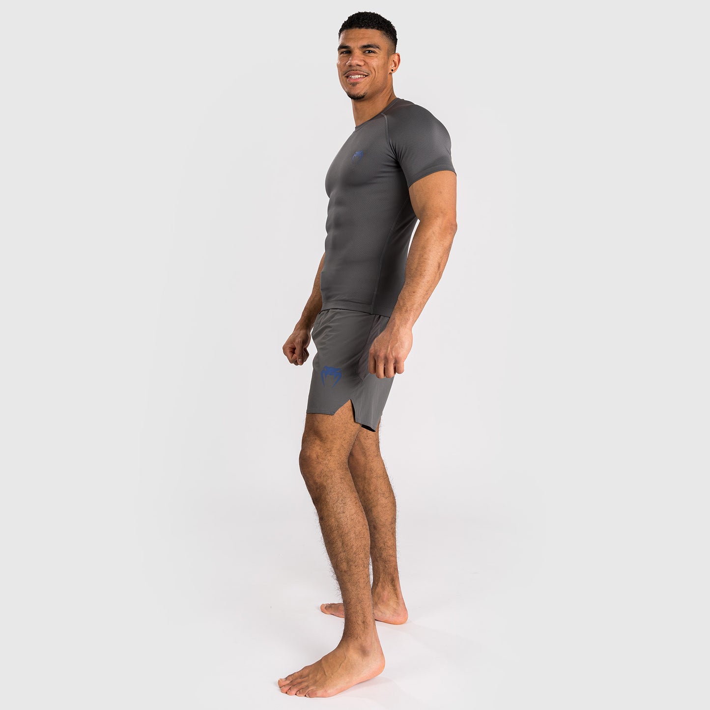 Venum Contender Heren Rashguard met korte mouwen - Grijs