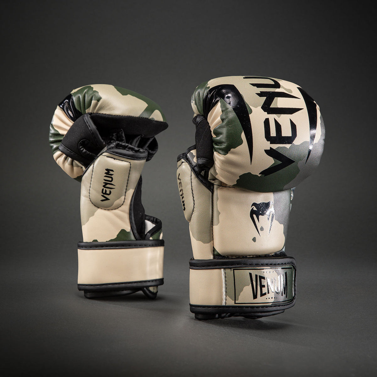 Venum Elite Camo Sparring Handschoenen - Kaki/Offwhite