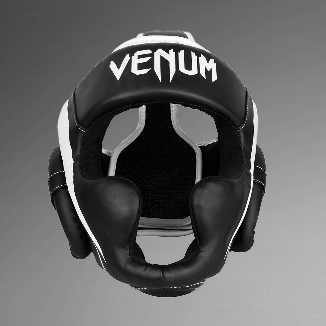 Venum Elite hoofdbeschermer - Zwart/Wit