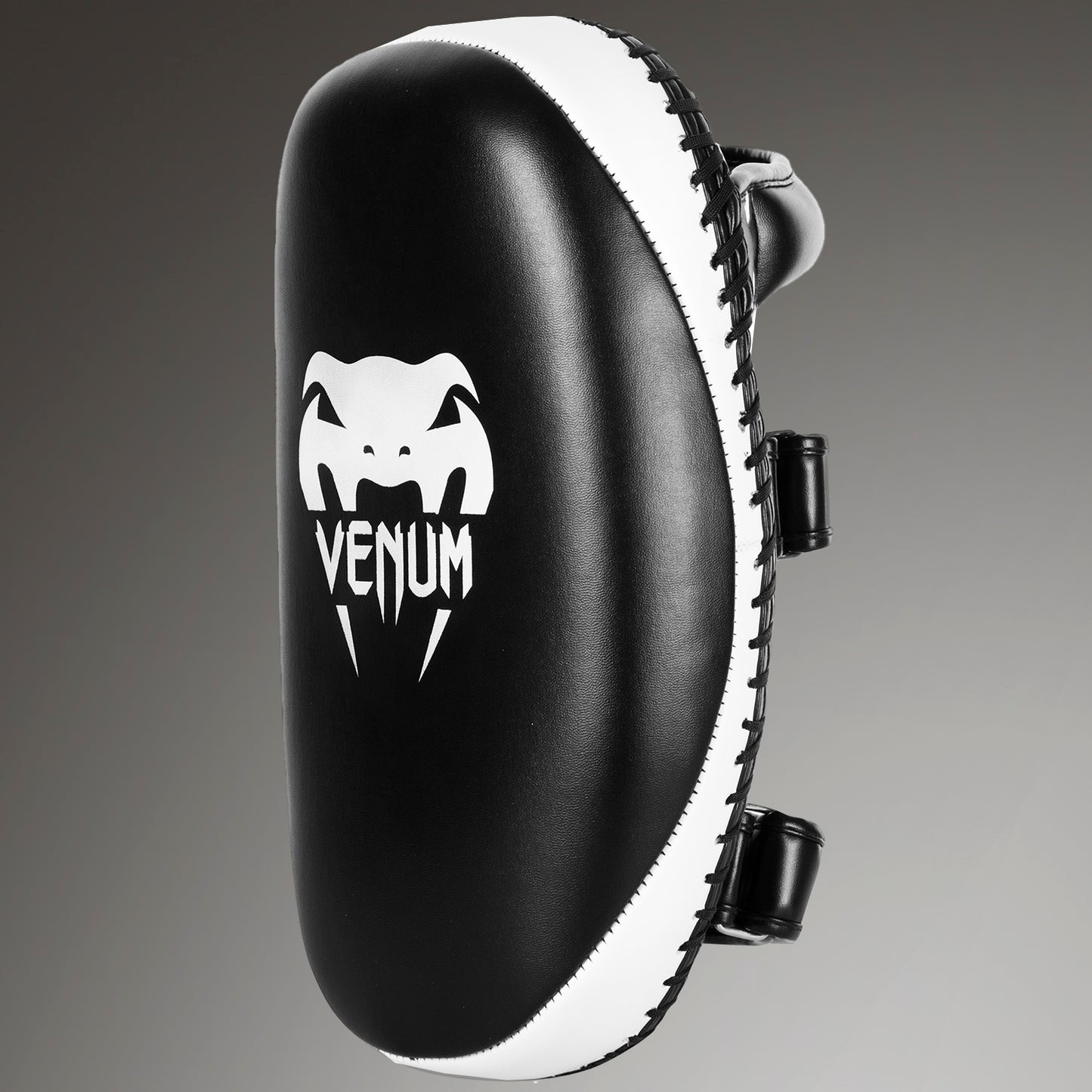 Venum Light Kick Pads - Skintex Leather - Zwart/IJs (Set)