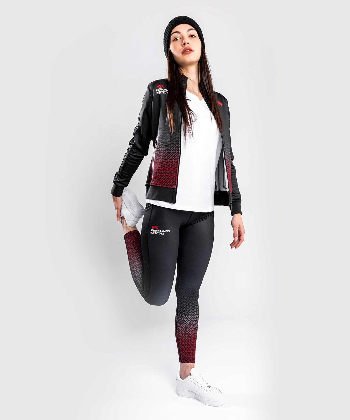 Venum UFC Performance Institute Jas - Voor Dames - Zwart/Rood