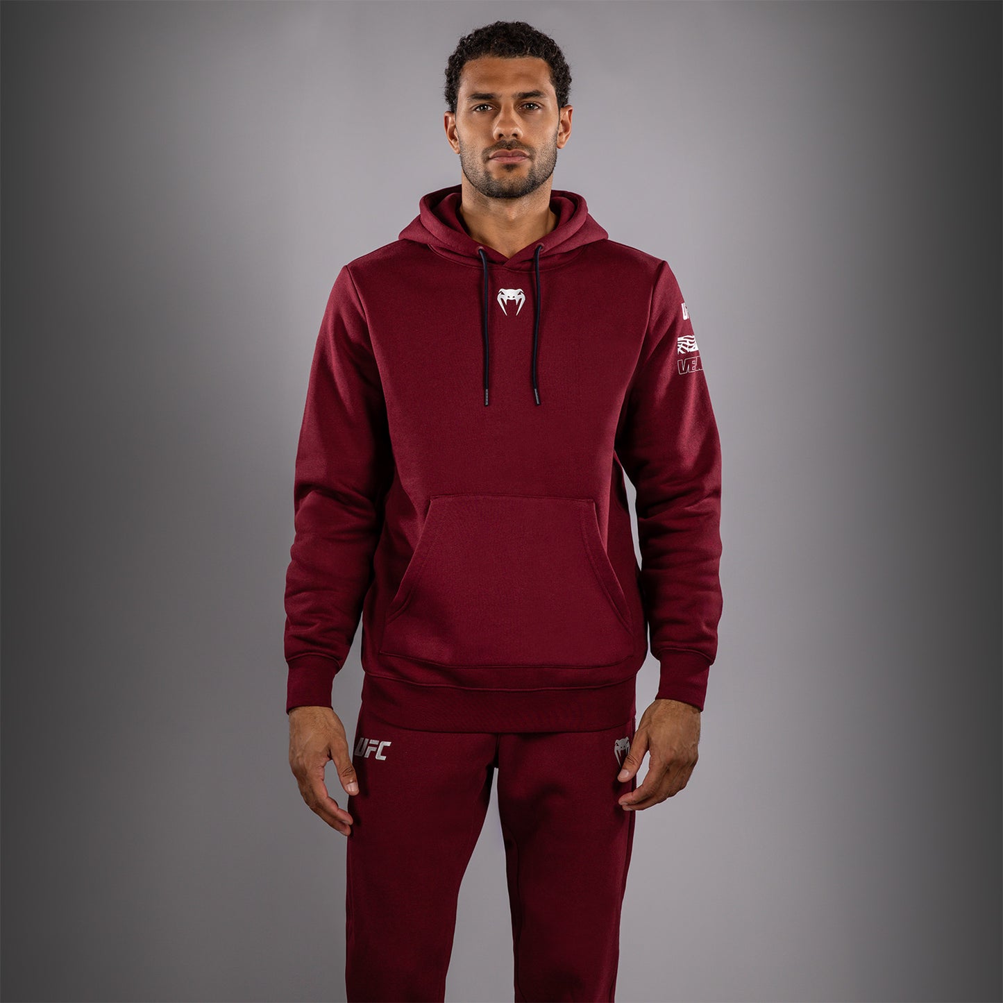 UFC Zenith by Venum Authentic Fight Week Pullover Hoodie Heren - Bourgondisch rood