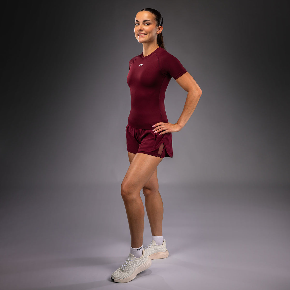 Venum Aero XT Rashguard met Korte Mouwen - Pruim