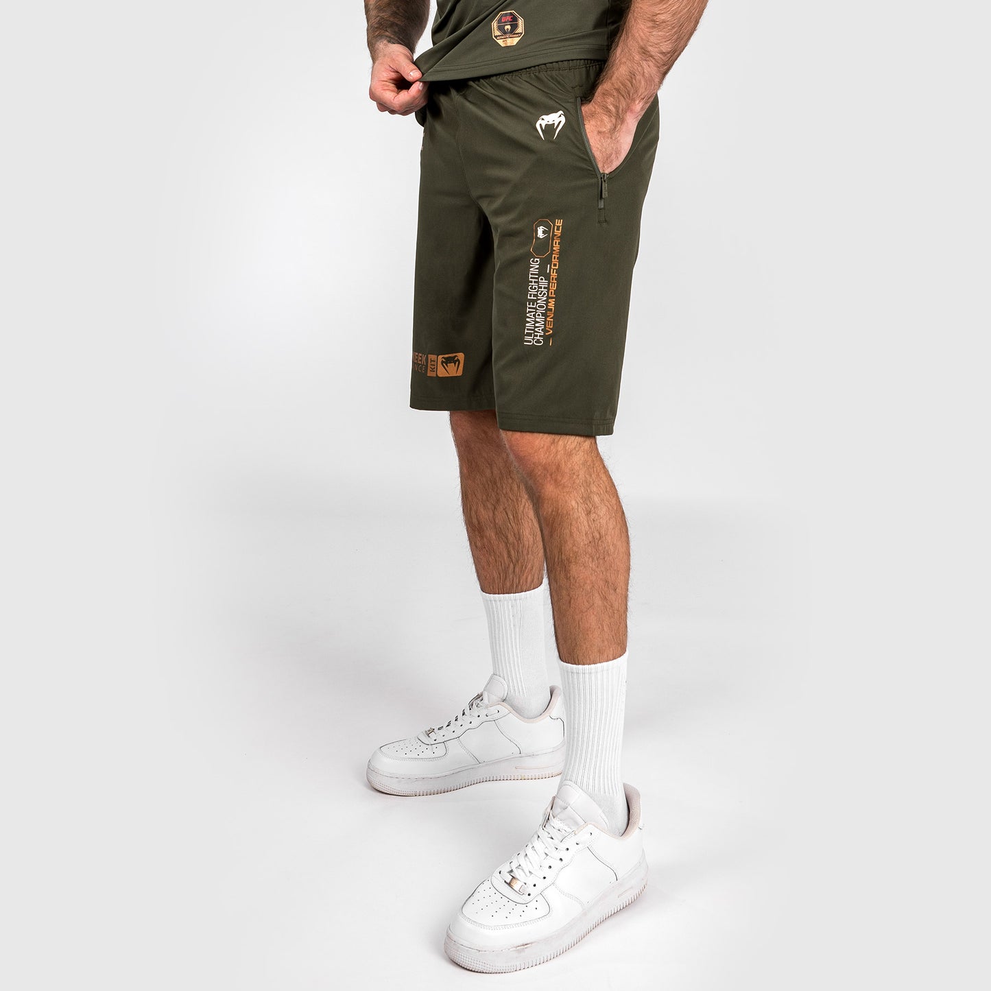 UFC Adrenaline by Venum Fight Week Performance Herenshort - Khaki/Brons