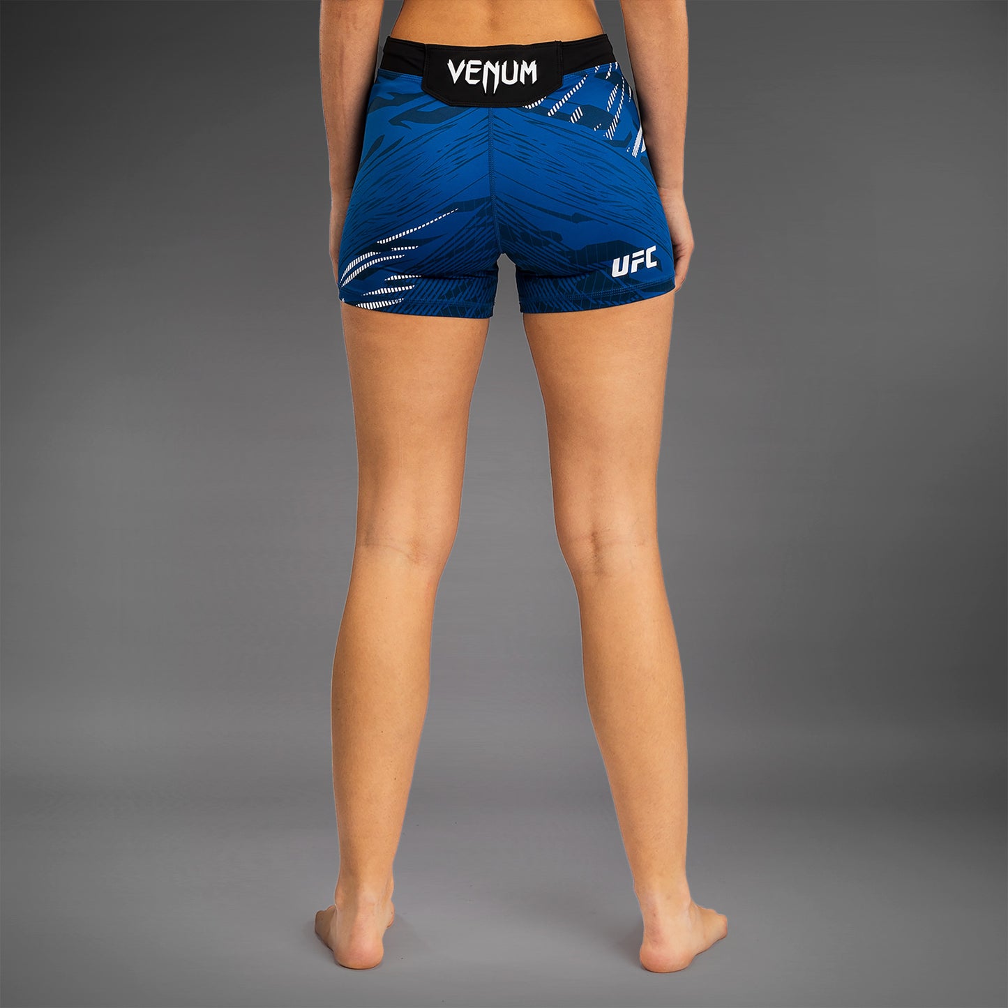 UFC Fusion by Venum Authentic Fight Night Vale Tudo Shorts voor Dames - Kort Fit - Blauw