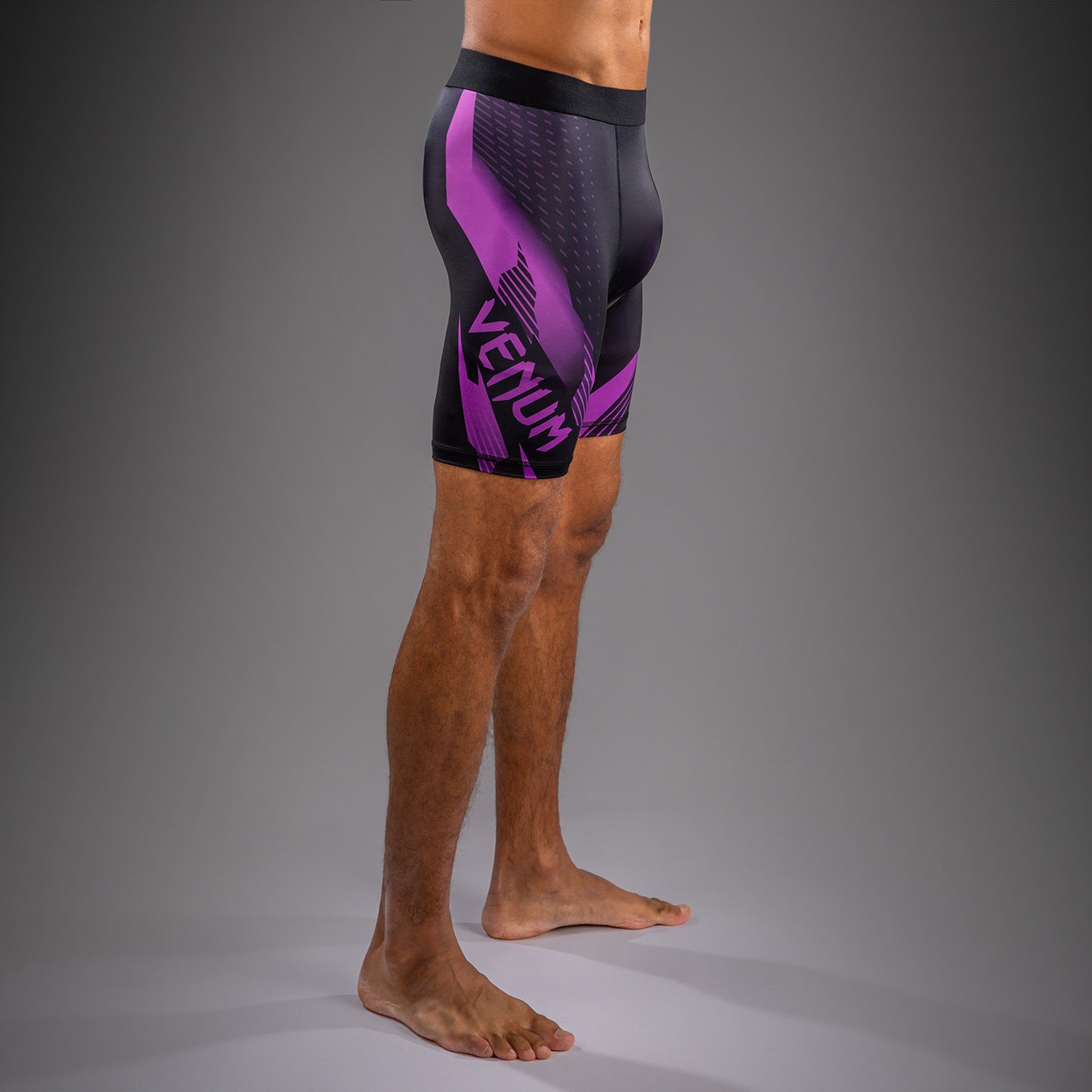 Venum No-Gi 6.0 Compressieshort - Zwart/Purper