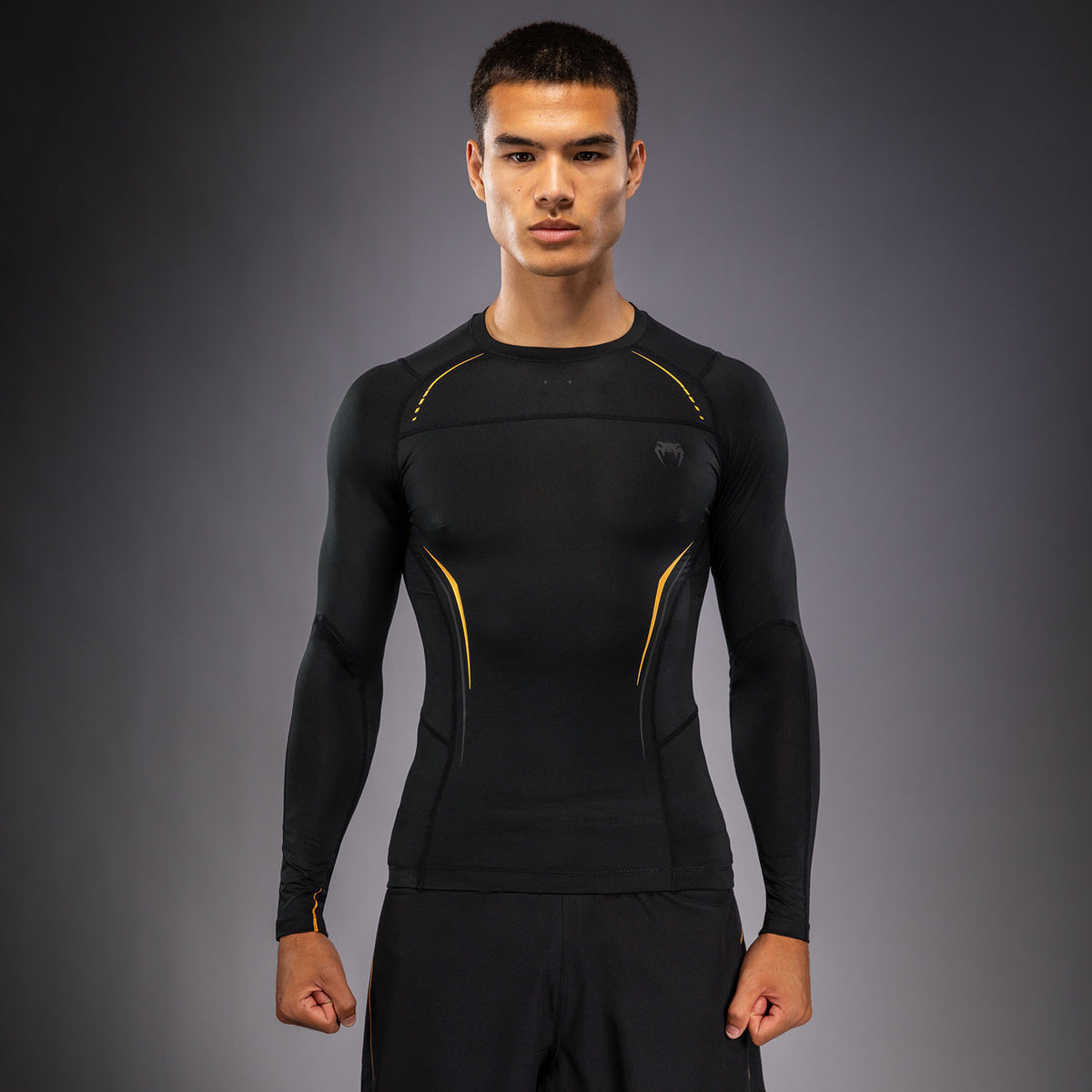 Venum G-Core Rashguard met lange mouwen - Zwart/Goud