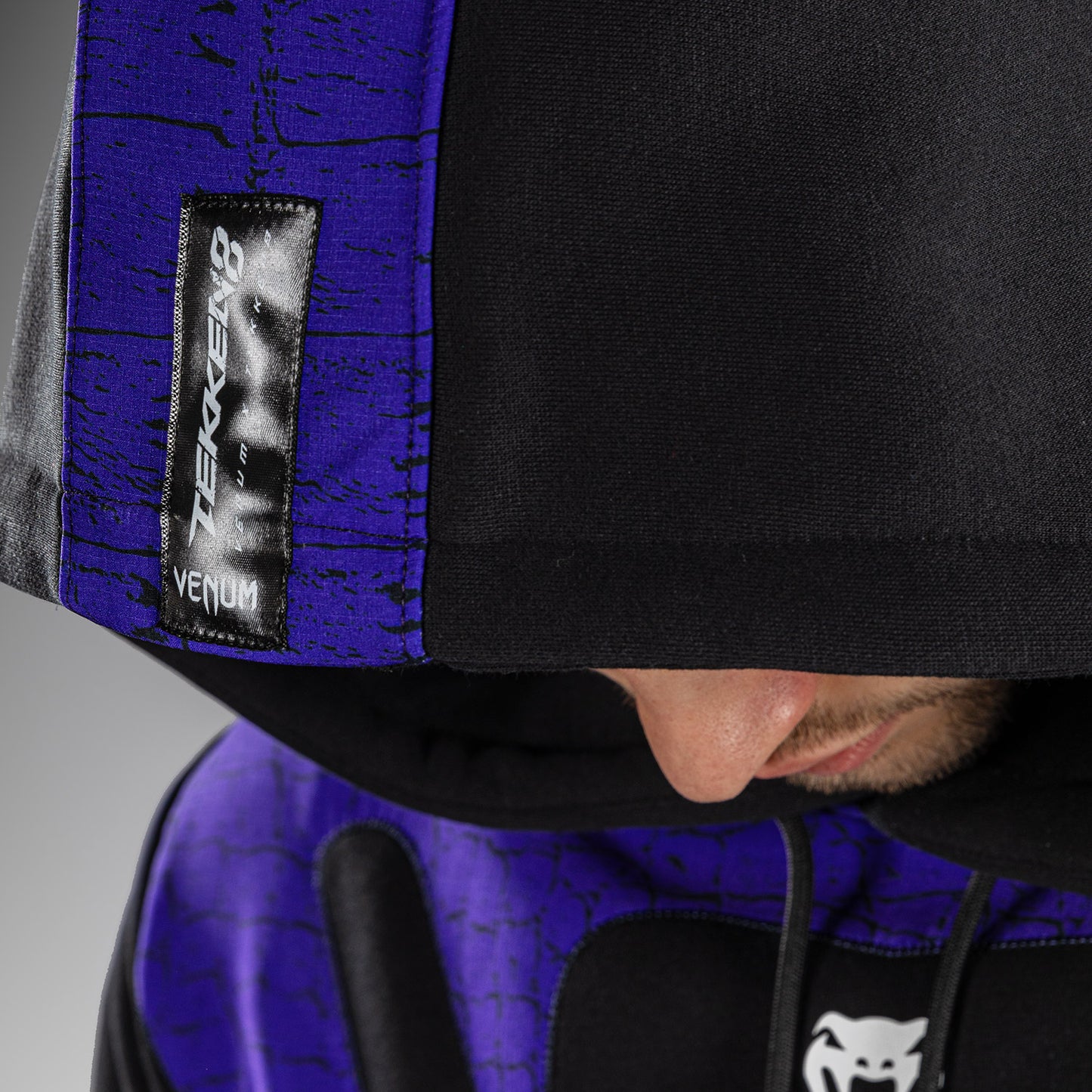 Venum x TEKKEN 8 Hoodie met Rits - Kazuya - Zwart/Paars