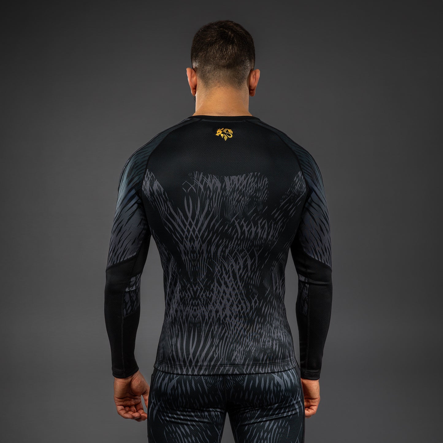 Venum x Chimaev Lange Mouw Rashguard - Zwart/Grijs