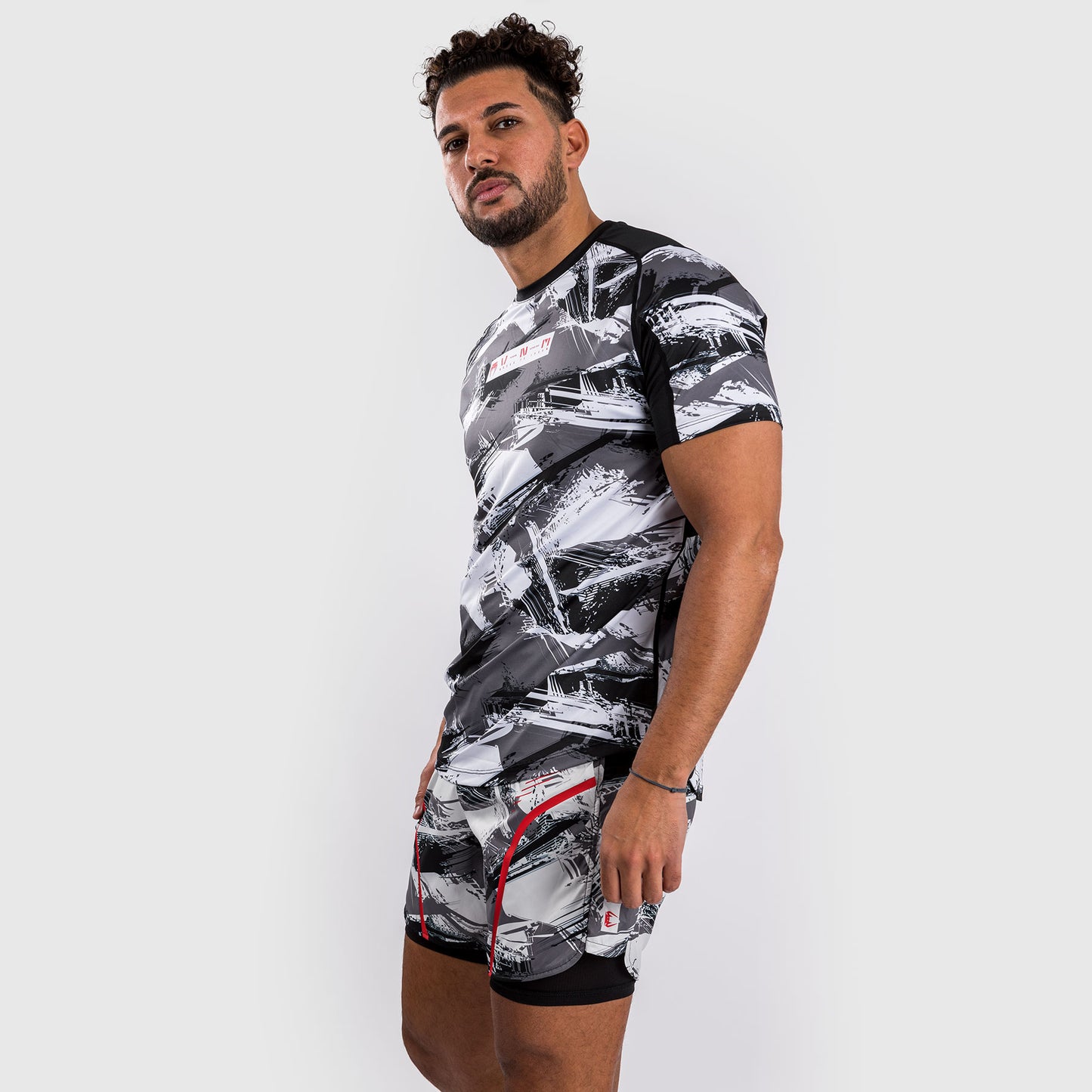 Venum Electron 3.0 Dry-Tech t-shirt - Grijs/Rood