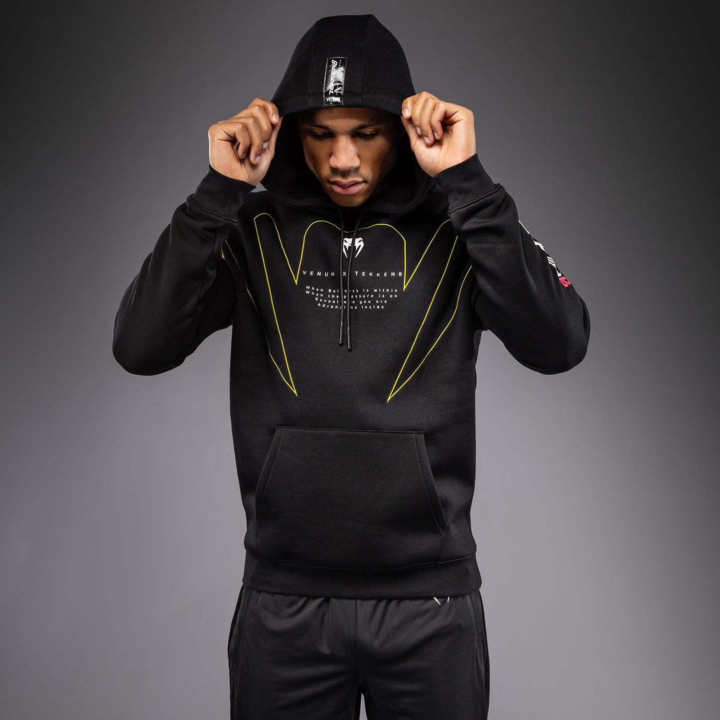 Venum x TEKKEN 8 Hoodie met Rits - King - Zwart/Geel